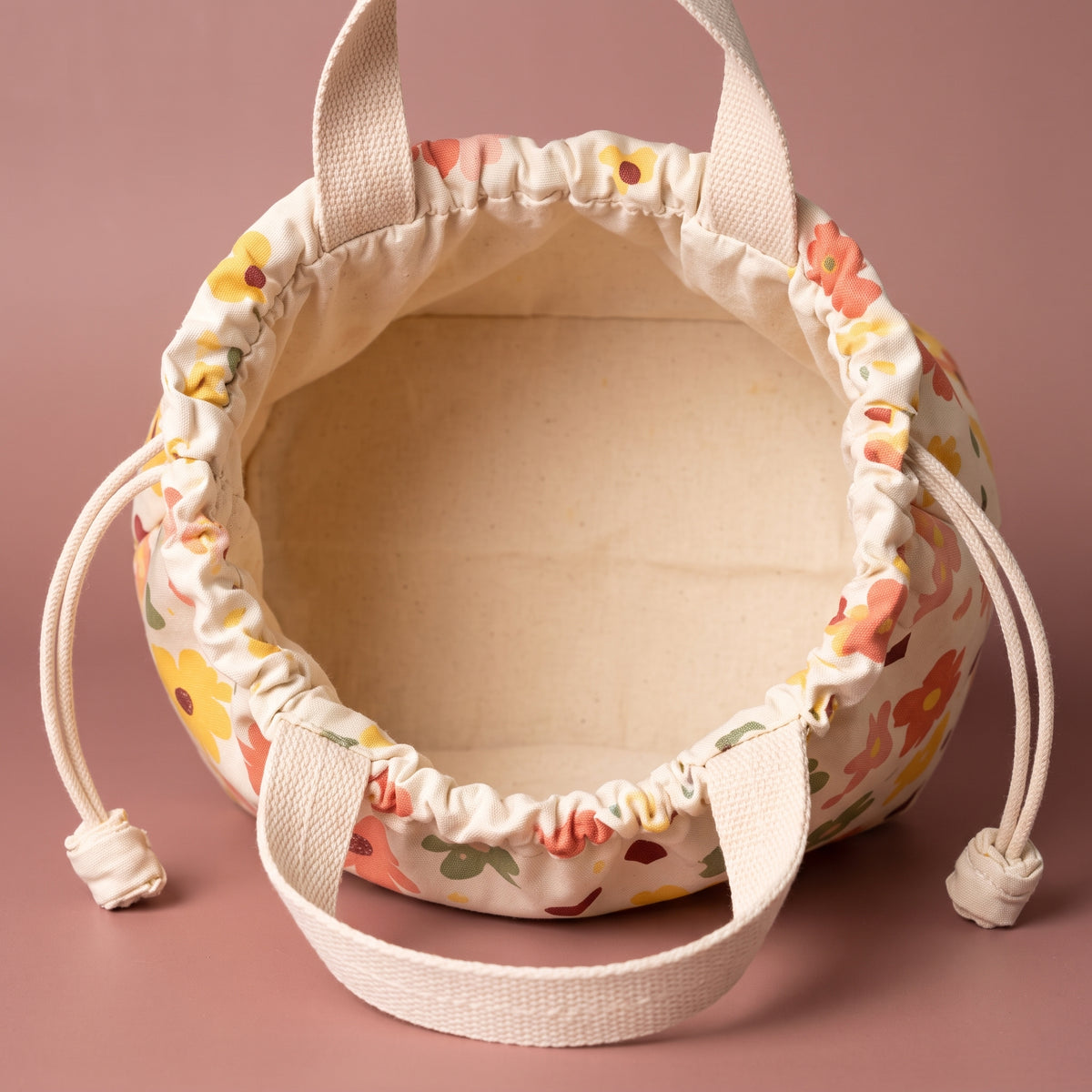 Drawstring Bag PDF Sewing Pattern | Lunch Bag & Knitting Project Bag, 2 Sizes | A0, A4, US Letter