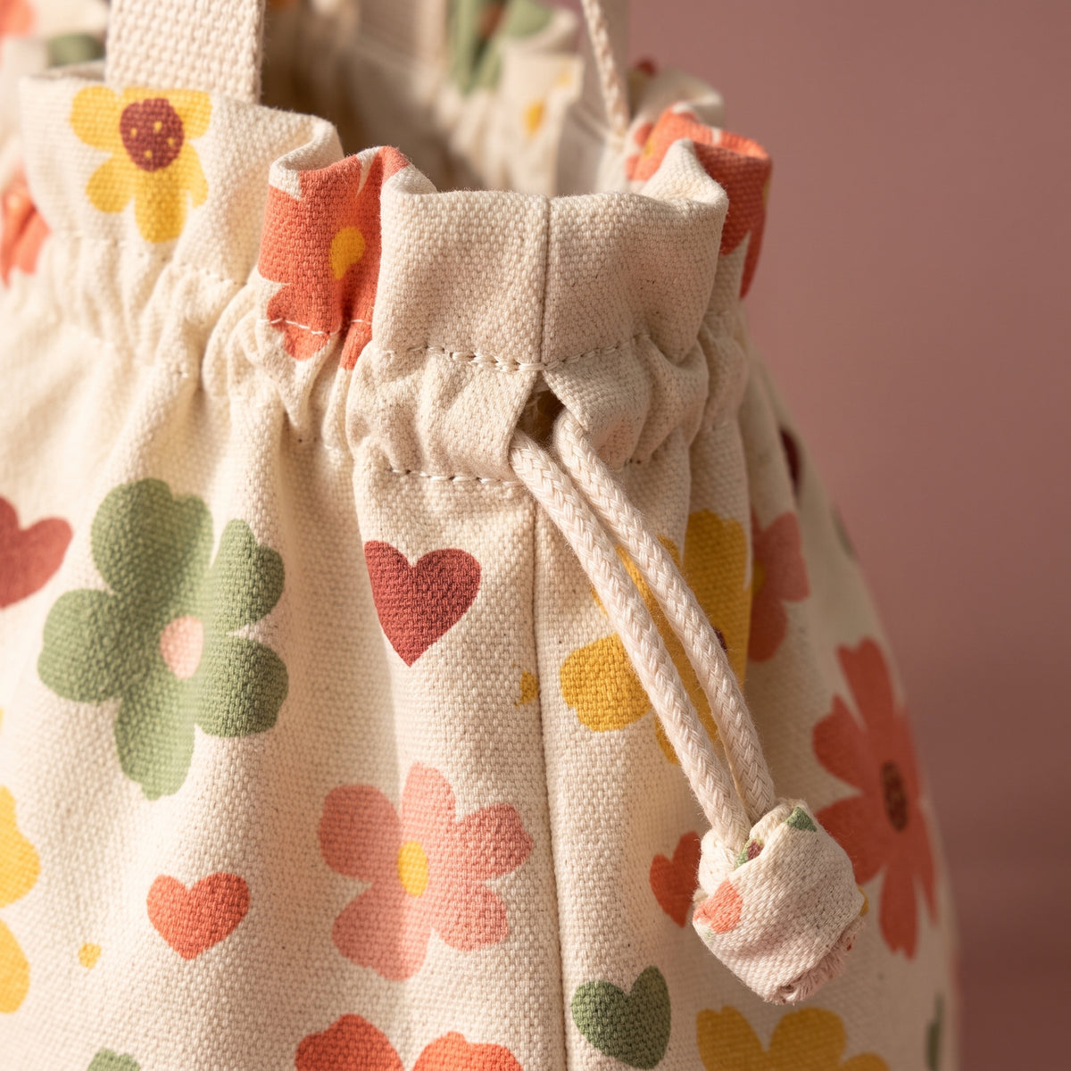 Drawstring Bag PDF Sewing Pattern | Lunch Bag & Knitting Project Bag, 2 Sizes | A0, A4, US Letter