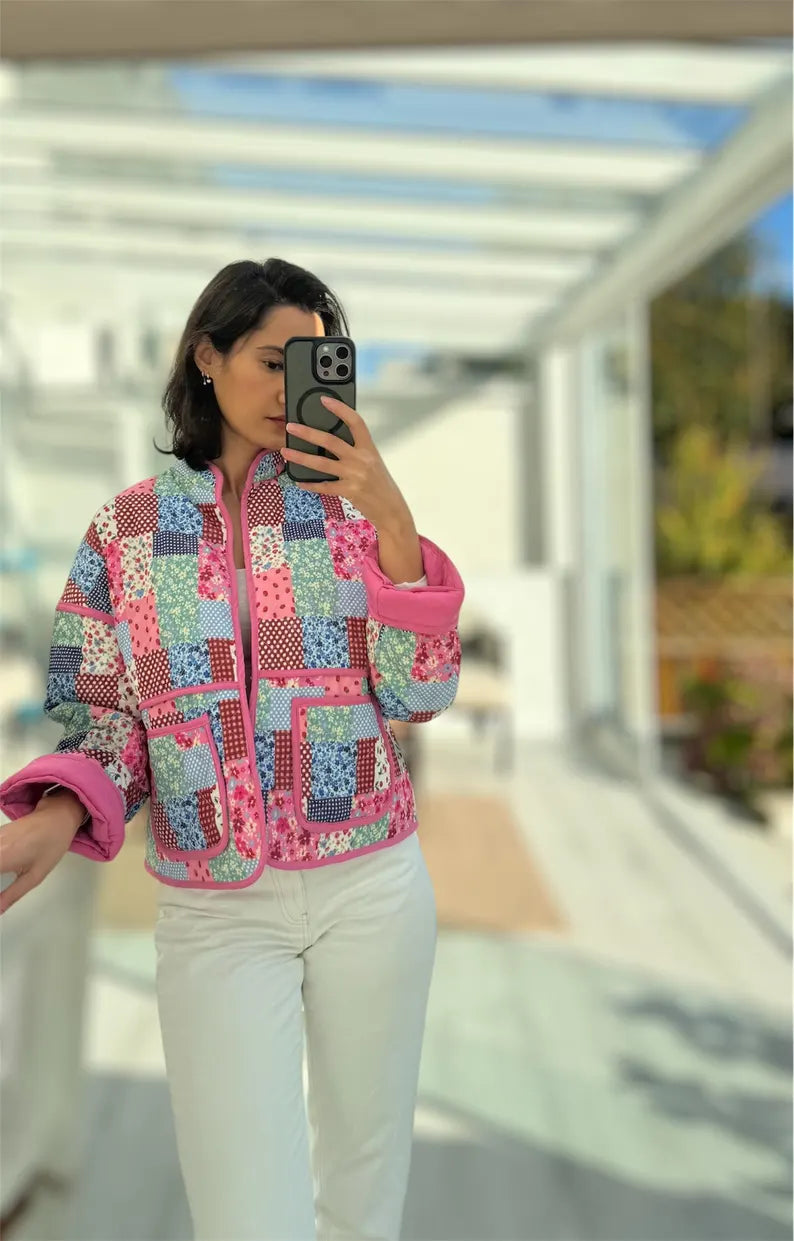 Quilted Jacket Beginner Sewing Pattern | Sizes XXS-5XL | Jacket Cardigan