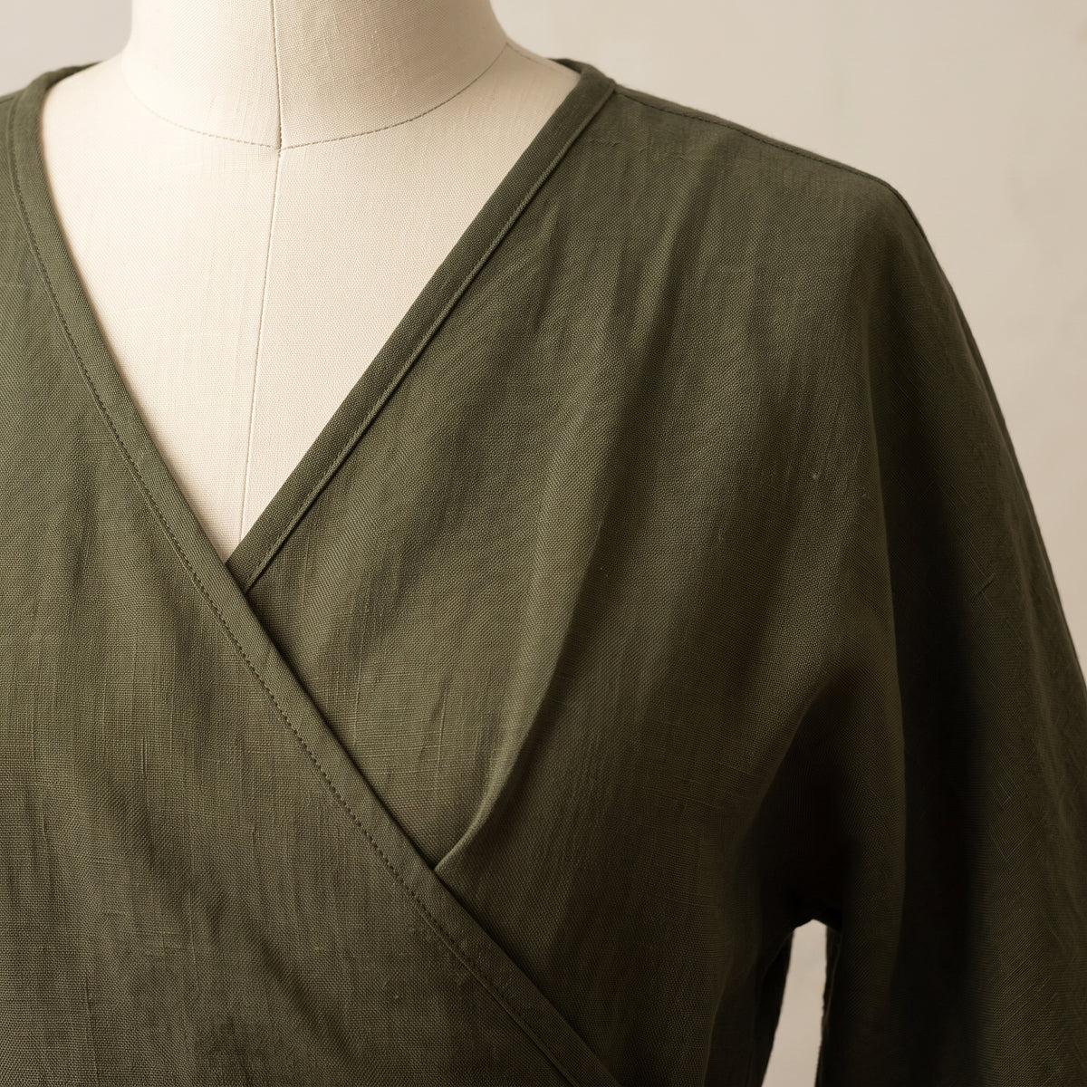 Wrap Top PDF Sewing Pattern, XS-3X Bust 32-50, Kimono Sleeve Blouse