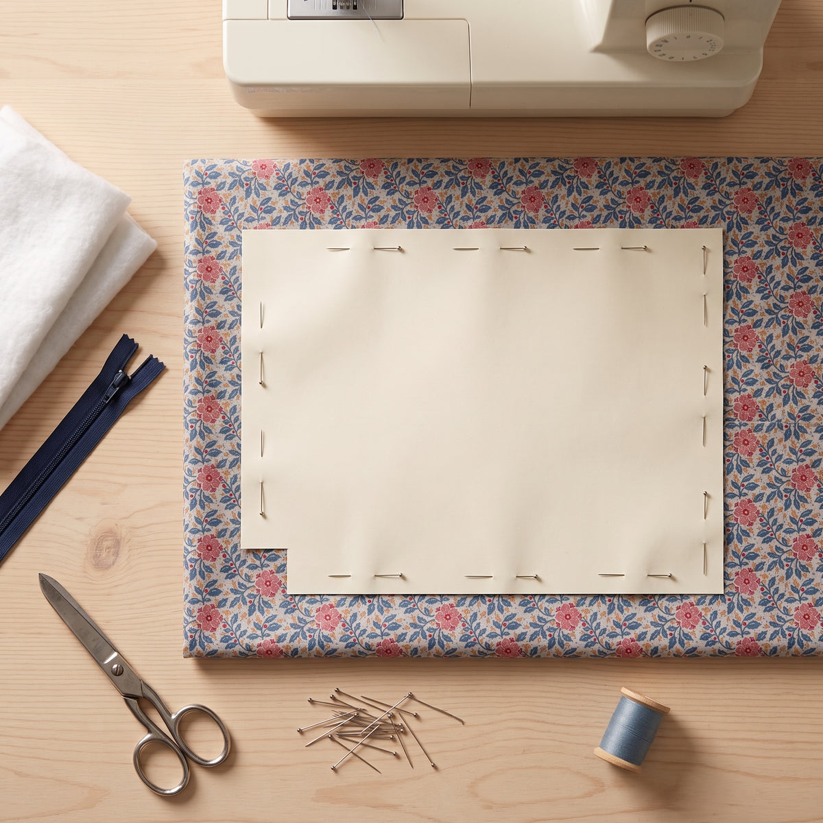 Quilted Zip Pouch Sewing Pattern PDF | Boxy Makeup Bag in 3 Sizes | Fat Quarter Friendly | Beginner Zipper Pouch
