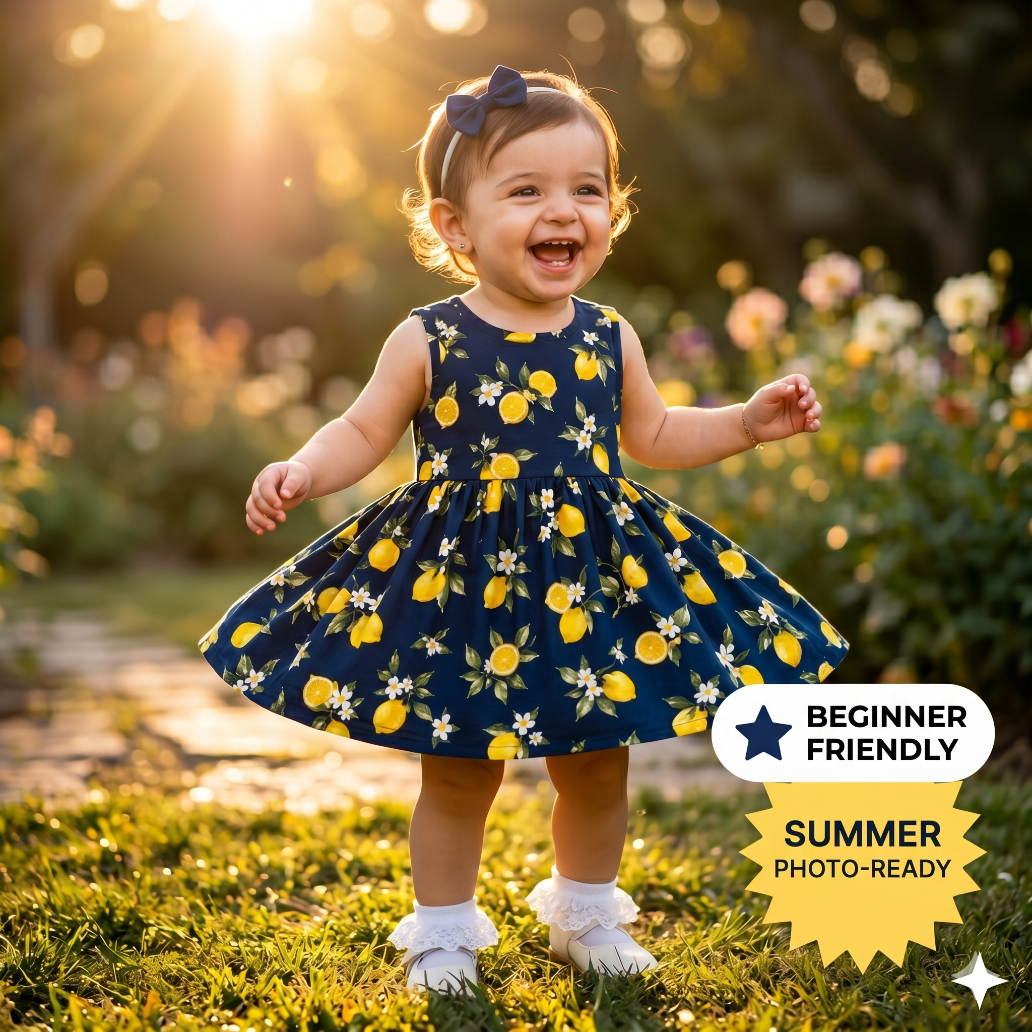 Baby Frock Sewing Pattern PDF, Kids Sewing Pattern, Girls Sleeveless Dress Tutorial, Toddlers Sewing, A0 A4 Patterns, Instant Download