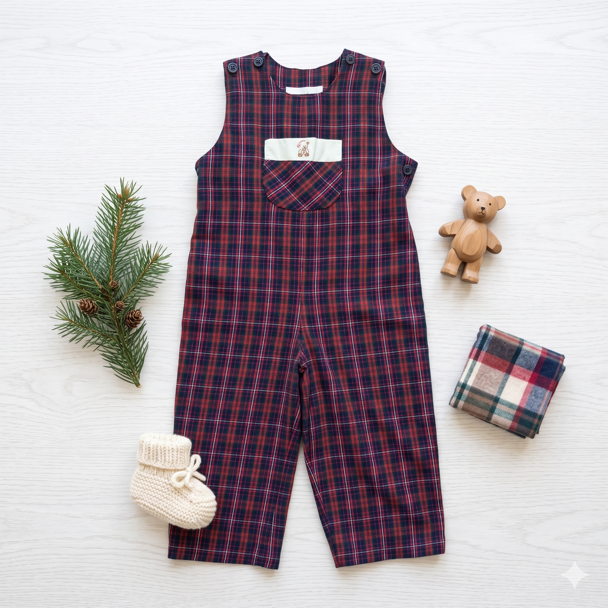 Baby Longall Romper — Sewing Pattern (PDF) | Classic Shoulder-Button Overall NB–4T