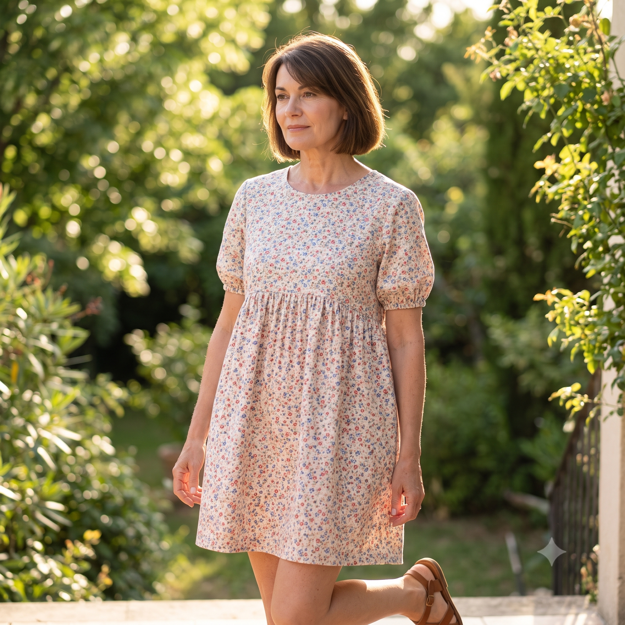 Babydoll Dress Sewing Pattern PDF | Easy Pull-On Dress & Blouse, Puff Sleeves, Under-Bust Gathers | Sizes XS-XXL | Beginner | Instant Download