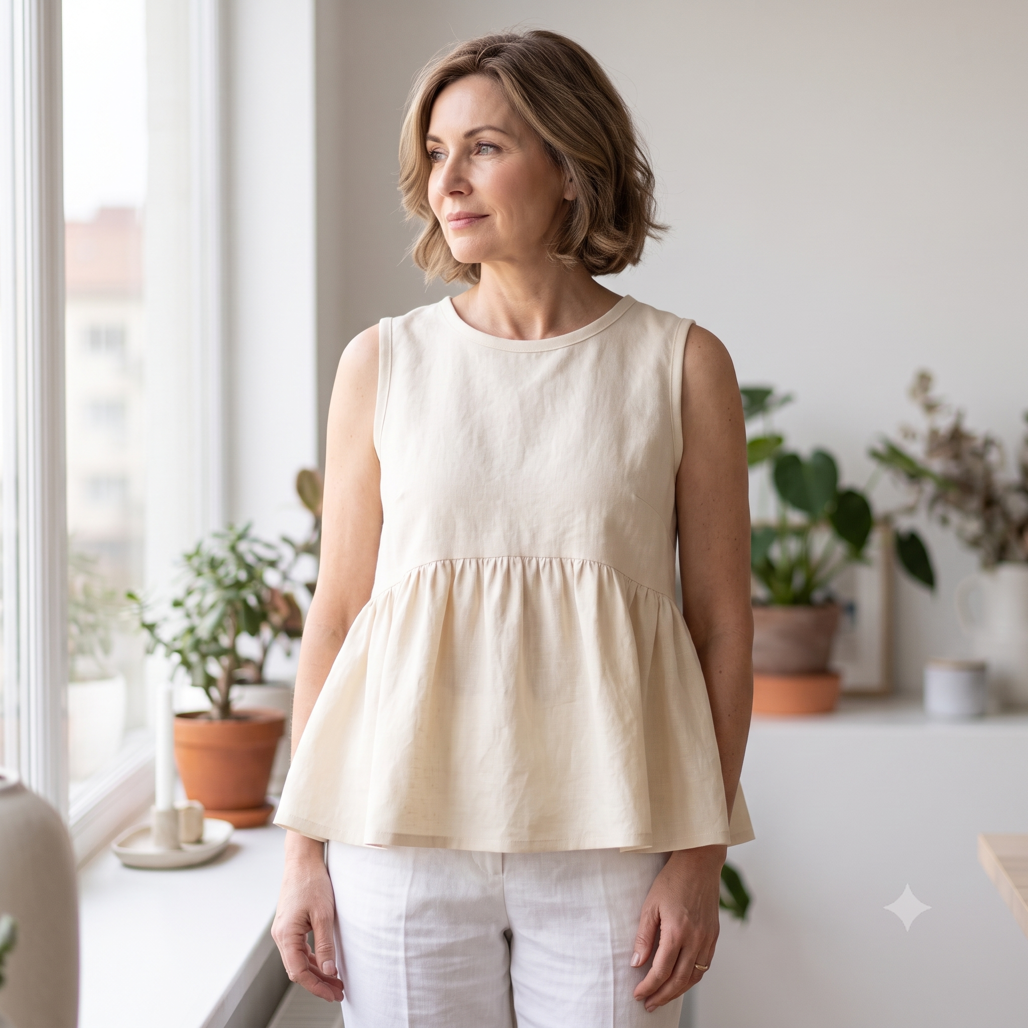 Babydoll Dress Sewing Pattern PDF | Easy Pull-On Dress & Blouse, Puff Sleeves, Under-Bust Gathers | Sizes XS-XXL | Beginner | Instant Download