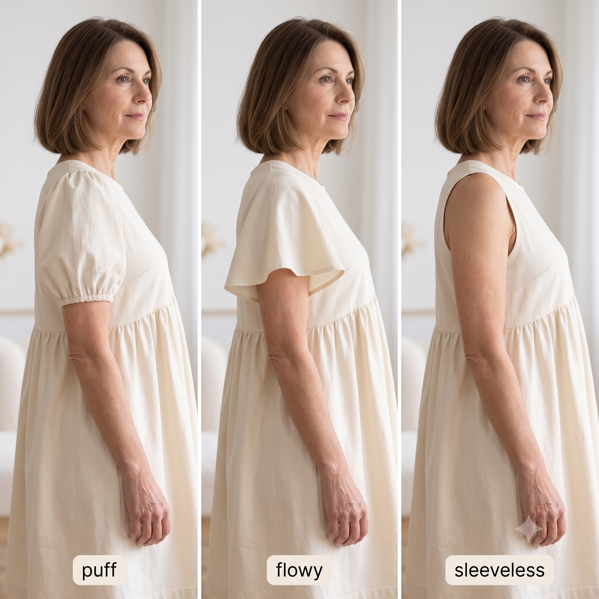 Babydoll Dress Sewing Pattern PDF | Easy Pull-On Dress & Blouse, Puff Sleeves, Under-Bust Gathers | Sizes XS-XXL | Beginner | Instant Download
