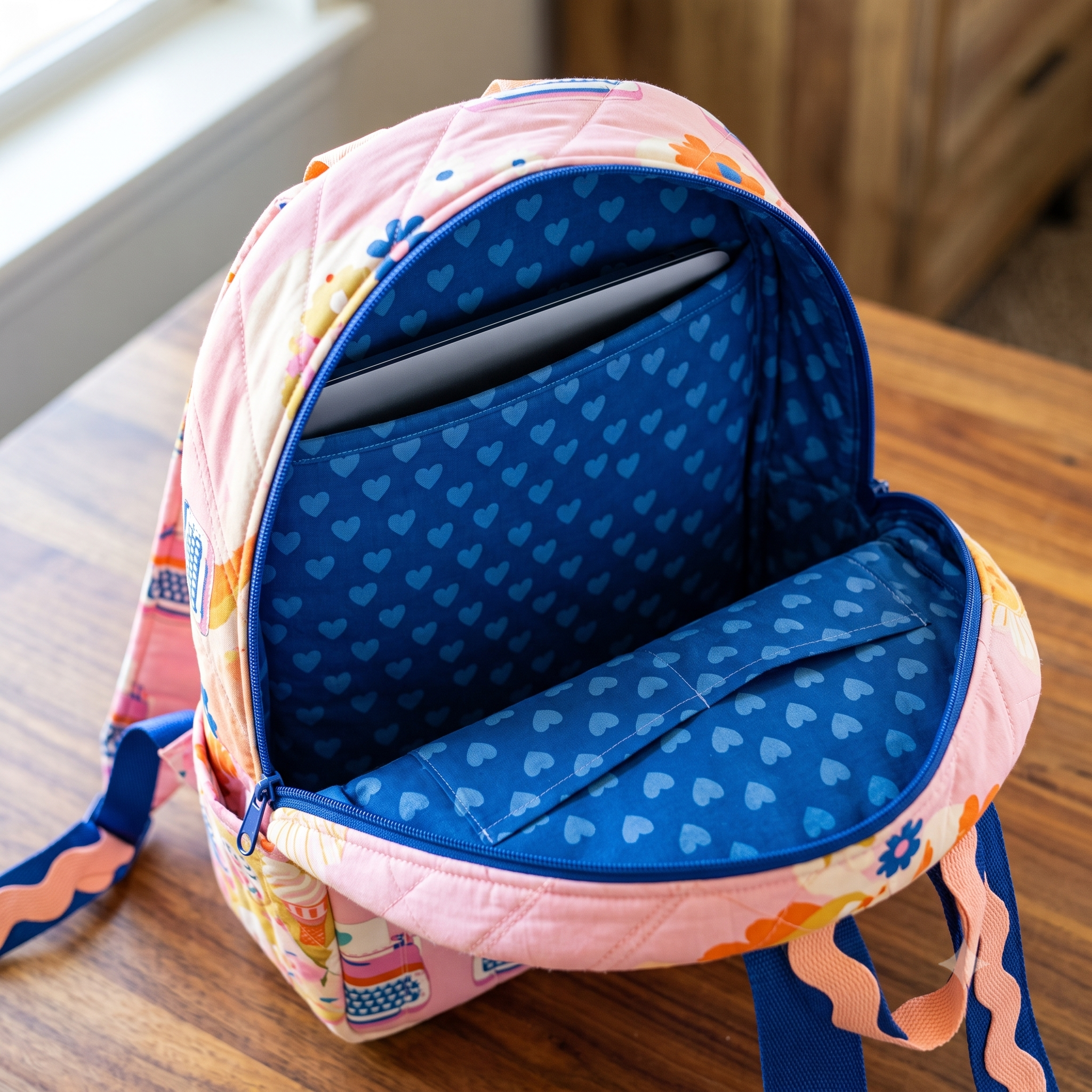 Backpack PDF Sewing Pattern, Quilted Laptop Backpack Pattern, School Bag Sewing Pattern, Travel Backpack Instant Download