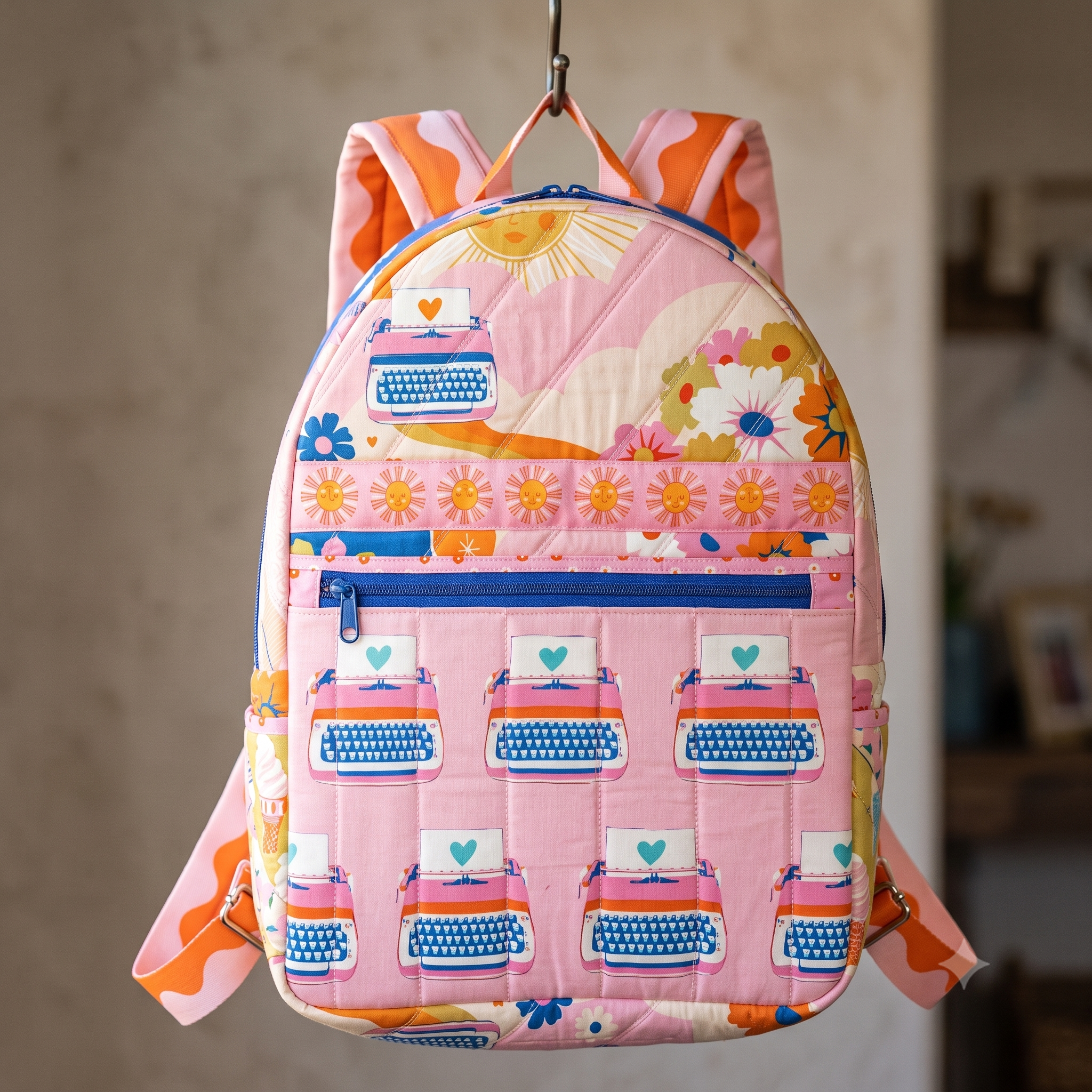 Backpack PDF Sewing Pattern, Quilted Laptop Backpack Pattern, School Bag Sewing Pattern, Travel Backpack Instant Download