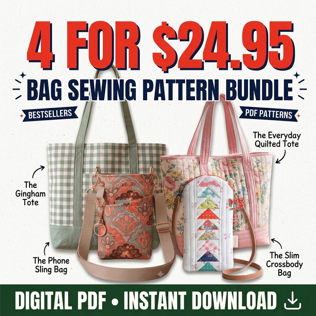 The Everyday Bag Collection – 4 PDF Sewing Patterns