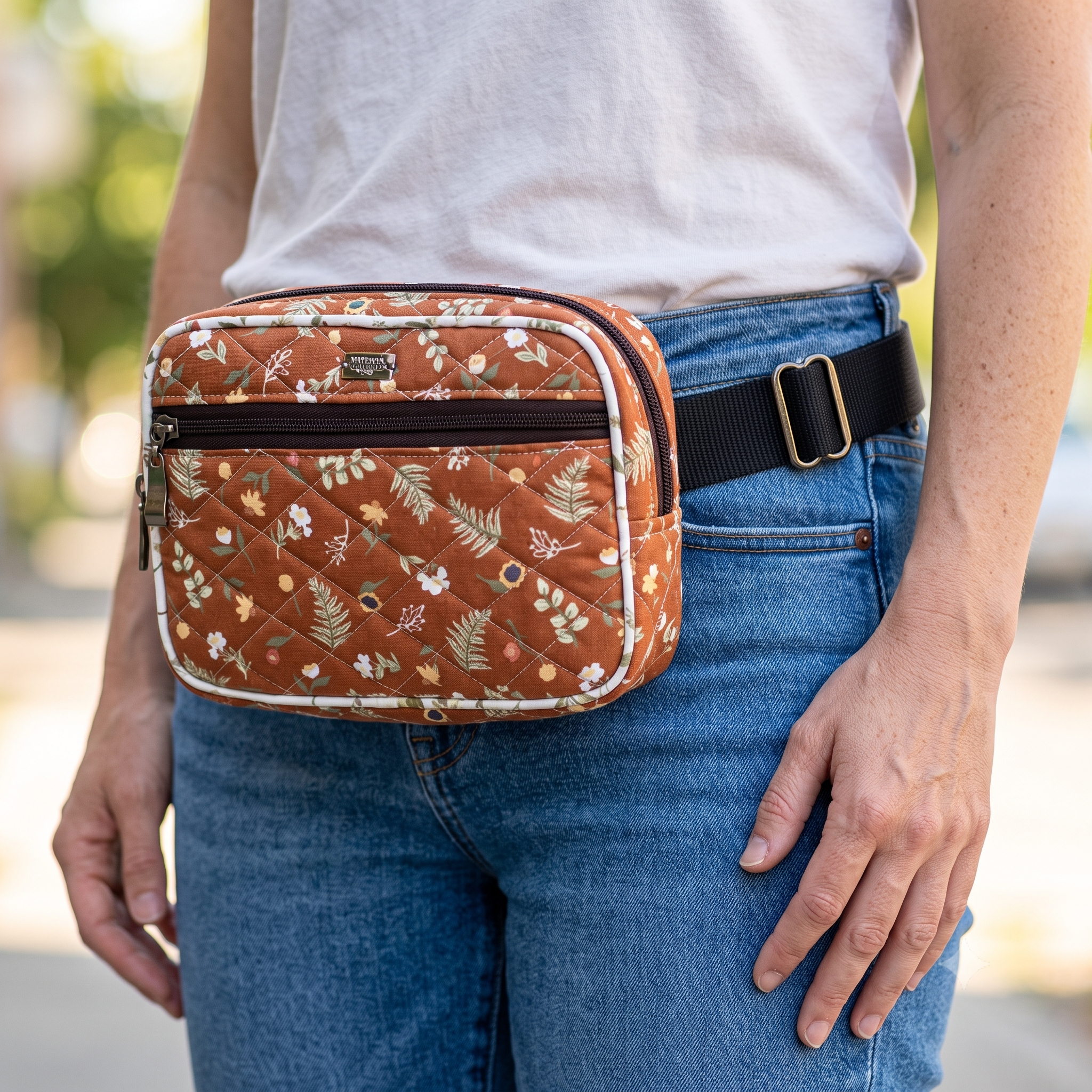 Belt Bag PDF Sewing Pattern, Quilted Bum Bag Pattern, 2 Sizes Fanny Pack Pattern, Adjustable Waist Bag Instant Download