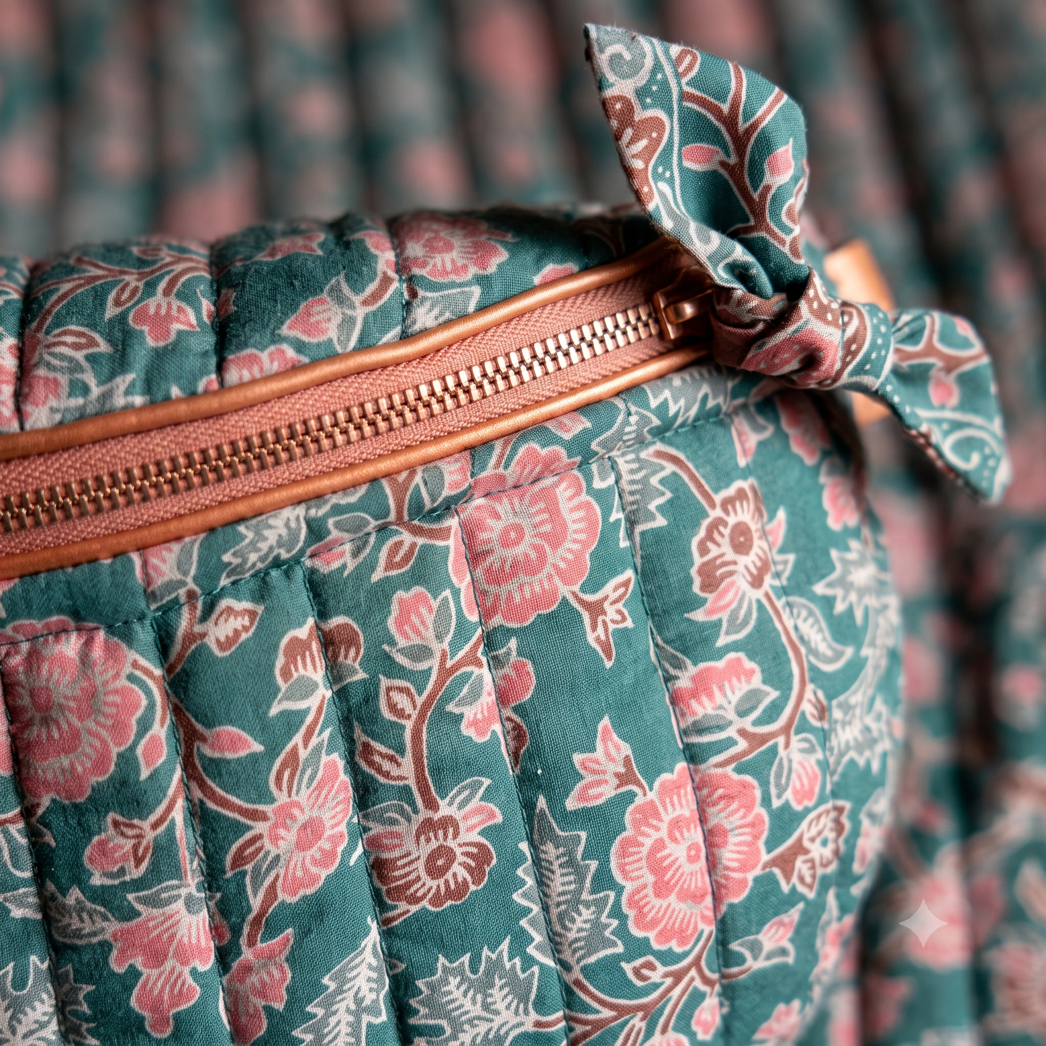 Quilted Belt Bag PDF Sewing Pattern | Crescent Bum Bag, Floral Block-Print | Adjustable Crossbody Strap, Zip Pocket | Beginner Friendly
