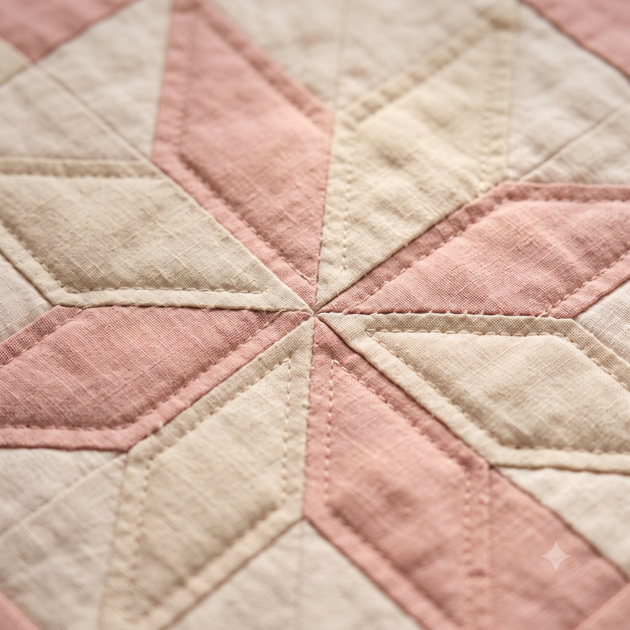 Blush Blossom Quilt Pattern PDF, Pink Cream Patchwork Quilt, Romantic HST Quilt Pattern, Digital Download
