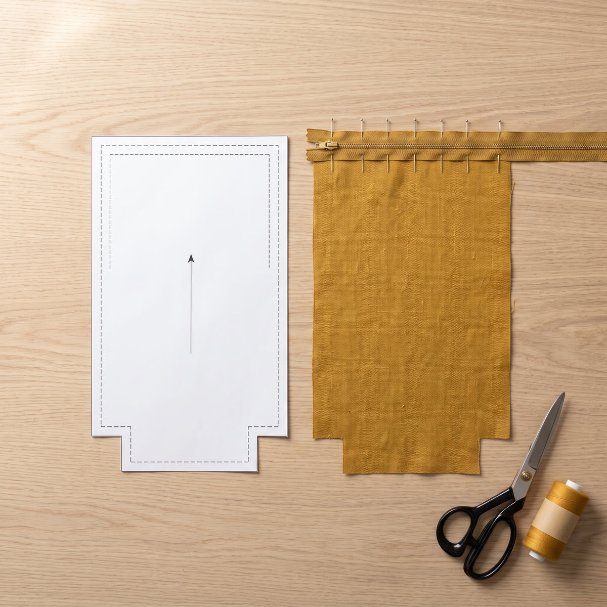 Boxy Zipper Pouch Sewing Pattern PDF, 5 Sizes, Beginner Makeup Bag