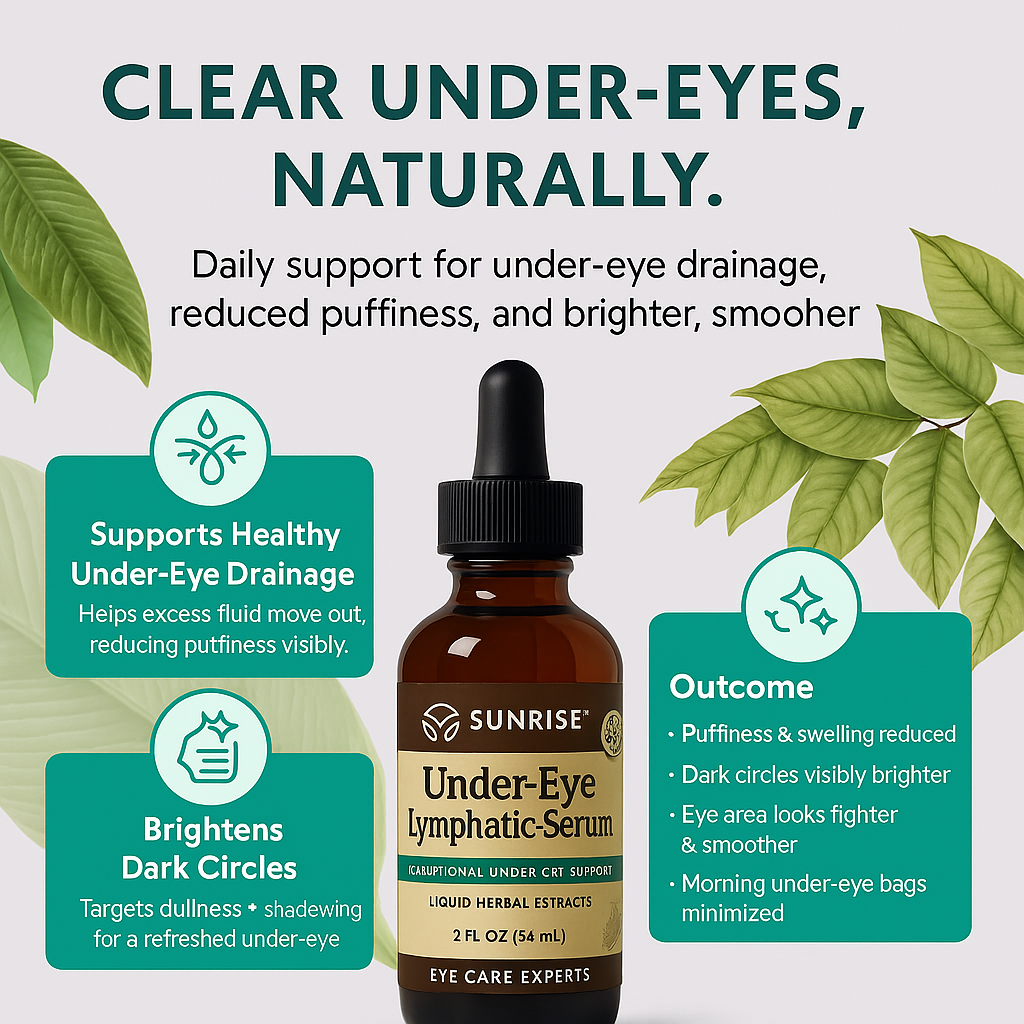 Sunrise – Naturally Activates Drainage to Restore Under-Eye Balance From the Inside Out