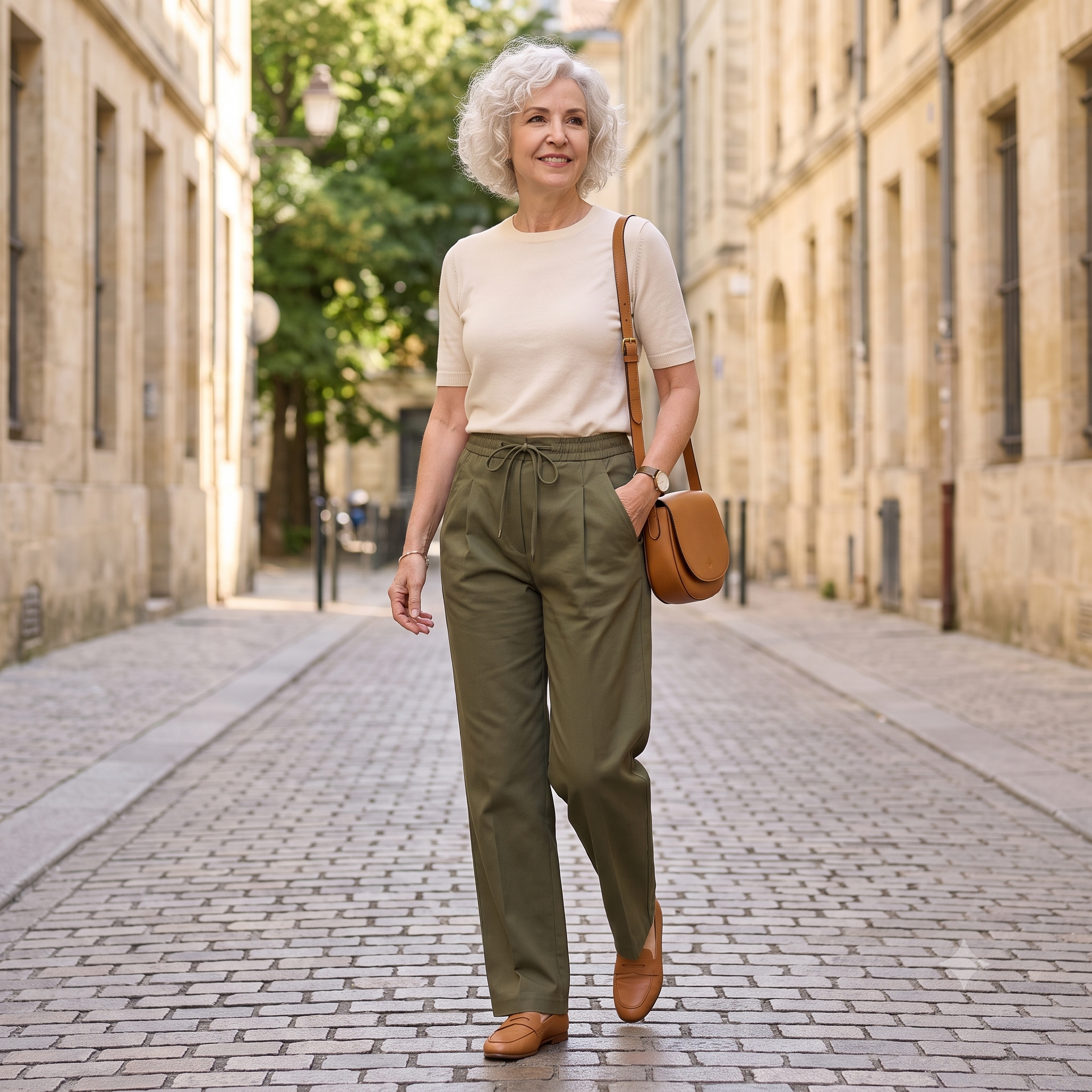 ÉTINCELLE Trousers Sewing Pattern PDF, Pleated Straight Leg Pants, Elastic Waist Trousers, Low Mid Rise, Video Tutorial, Bilingual FR/EN, Sizes 32–52