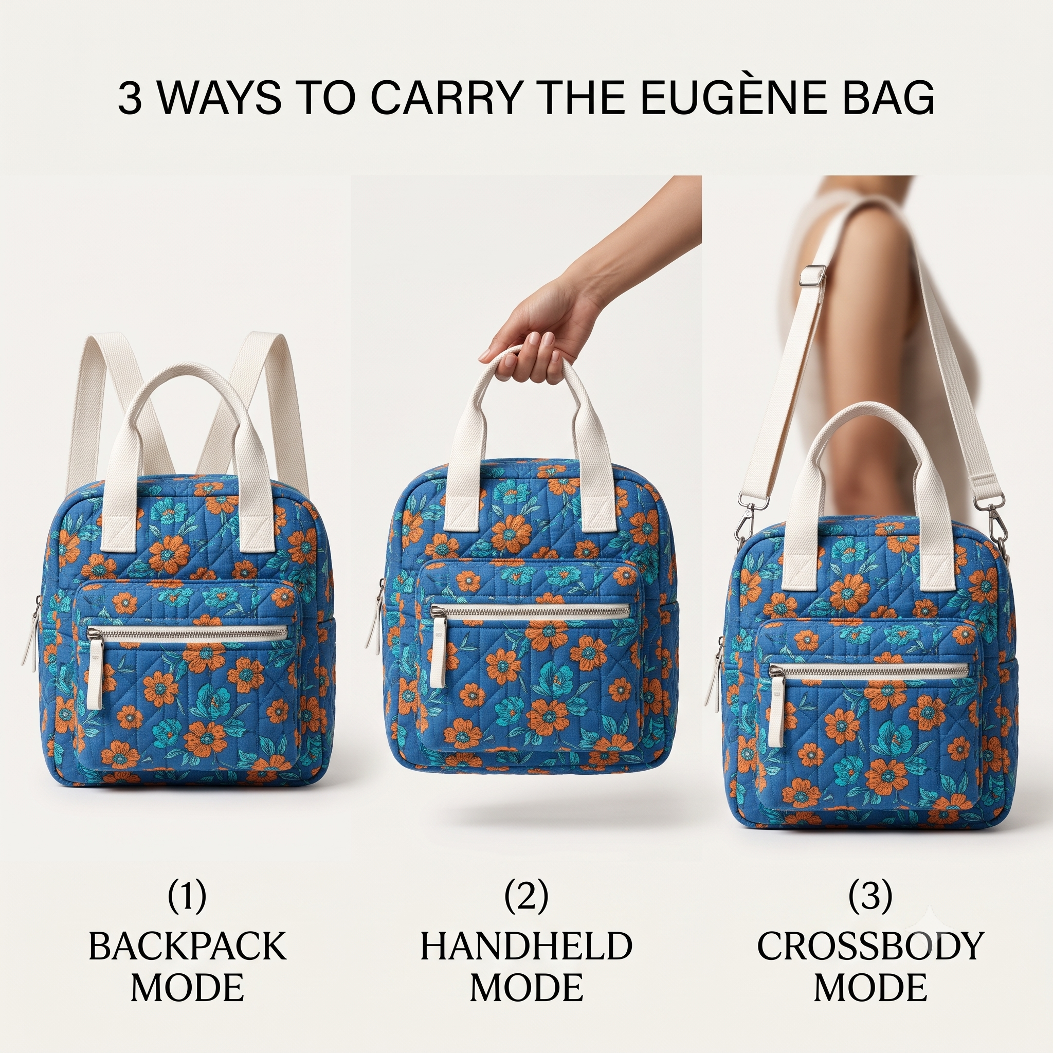 EUGÈNE Backpack Sewing Pattern PDF, Backpack & Shoulder Bag, Three Sizes, Fully Lined, Laptop Pocket, Intermediate to Advanced, Instant Download