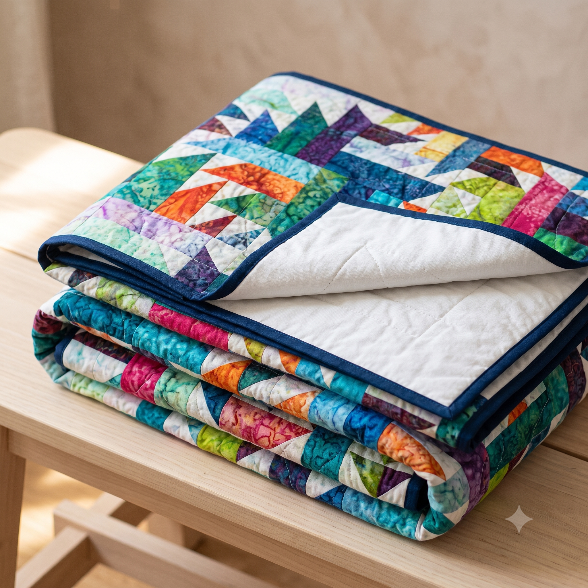 Enchanted Garden Quilt Pattern PDF | Modern Batik Quilt | Throw to King | Instant Download