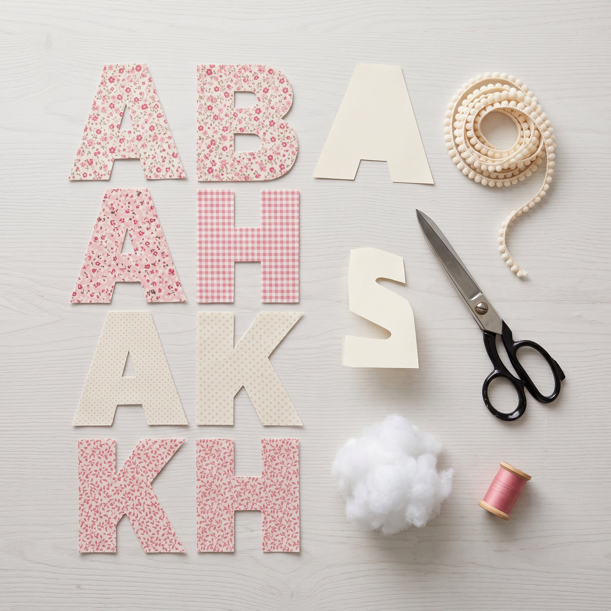 Fabric Letters Sewing Pattern PDF | Puffy Stuffed Alphabet A-Z & Numbers 0-9 | 6 Sizes 3-8 inch | Name Banner
