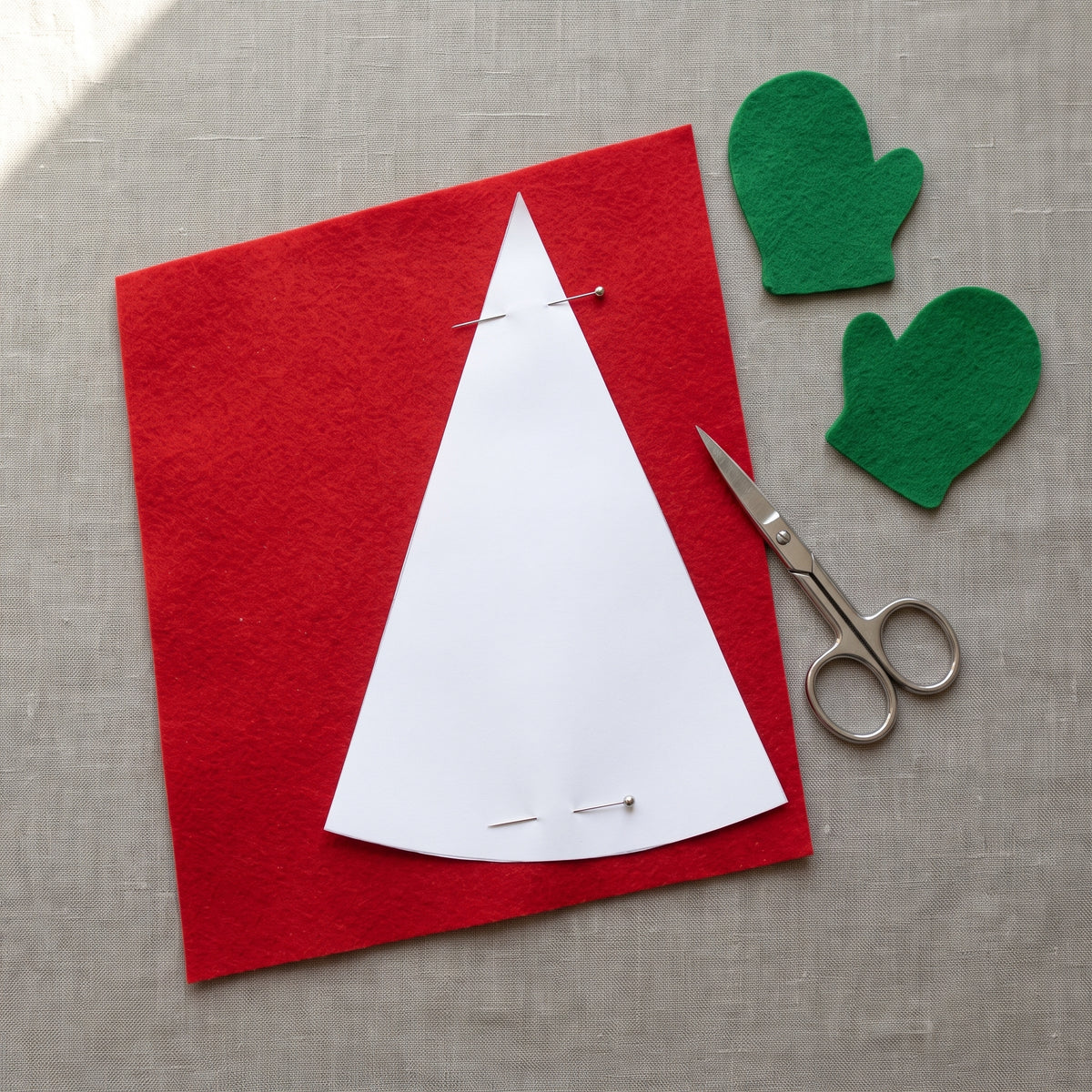 Felt Gnome Christmas Ornament PDF Sewing Pattern | Hand Sewn Tree Decoration, Beginner Friendly