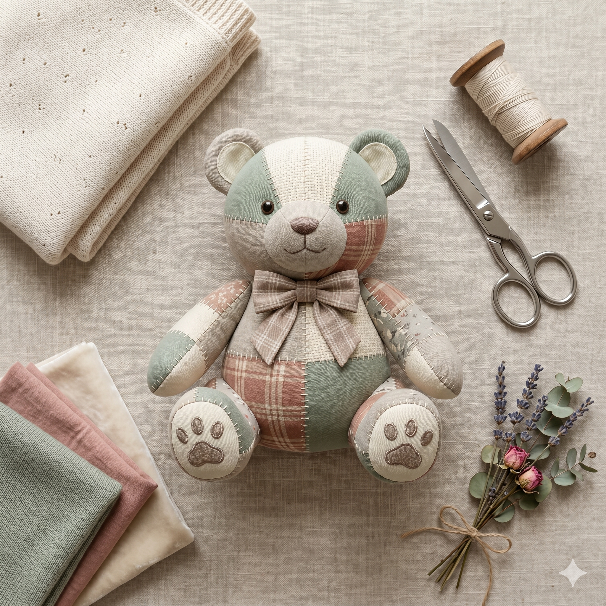 Simple Memory Bear Pattern 18" Easy Bear Pattern Memorial Bear Sewing Tutorial Pattern Sewing Pattern Simple Bear Keepsake Bear PDF Pattern