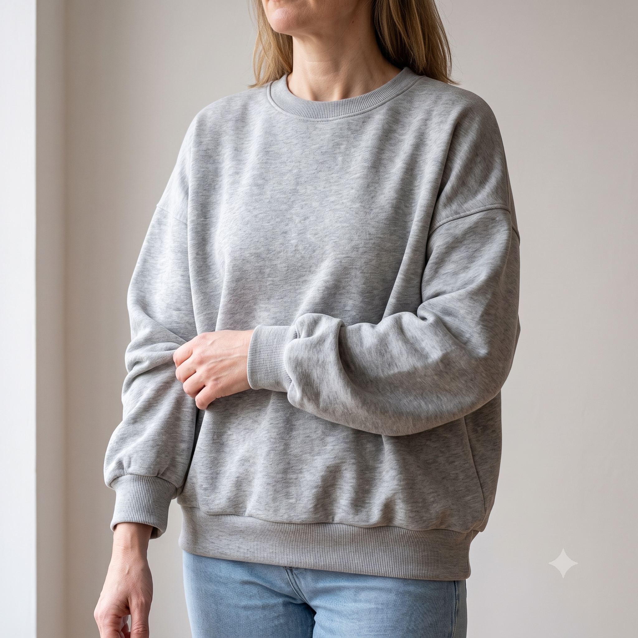 Oversized Sweatshirt Sewing Pattern PDF, Unisex Drop Shoulder Crewneck, Sizes S to XXL, Beginner Friendly, Instant Download