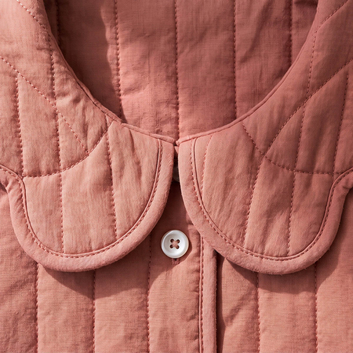 Girls Quilted Jacket Sewing Pattern | Peter Pan Collar & Puff Sleeves | 9 Sizes 6M to 10Y | A0, A4 & US Letter Layered PDF