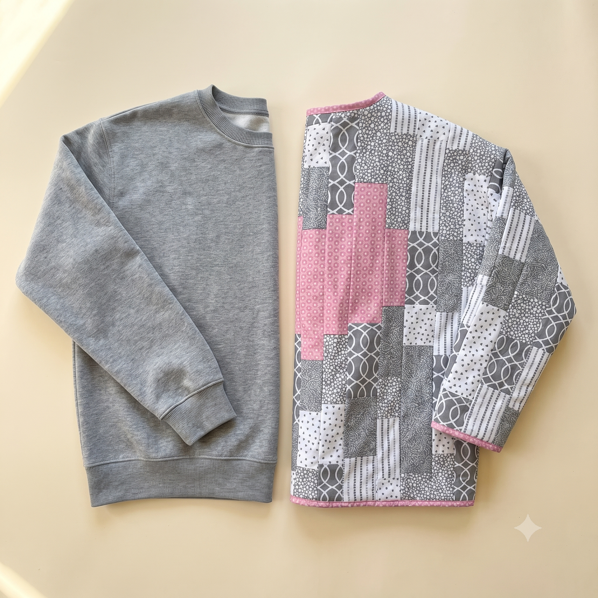 Quilted Patchwork Sweatshirt Jacket — PDF Sewing Pattern