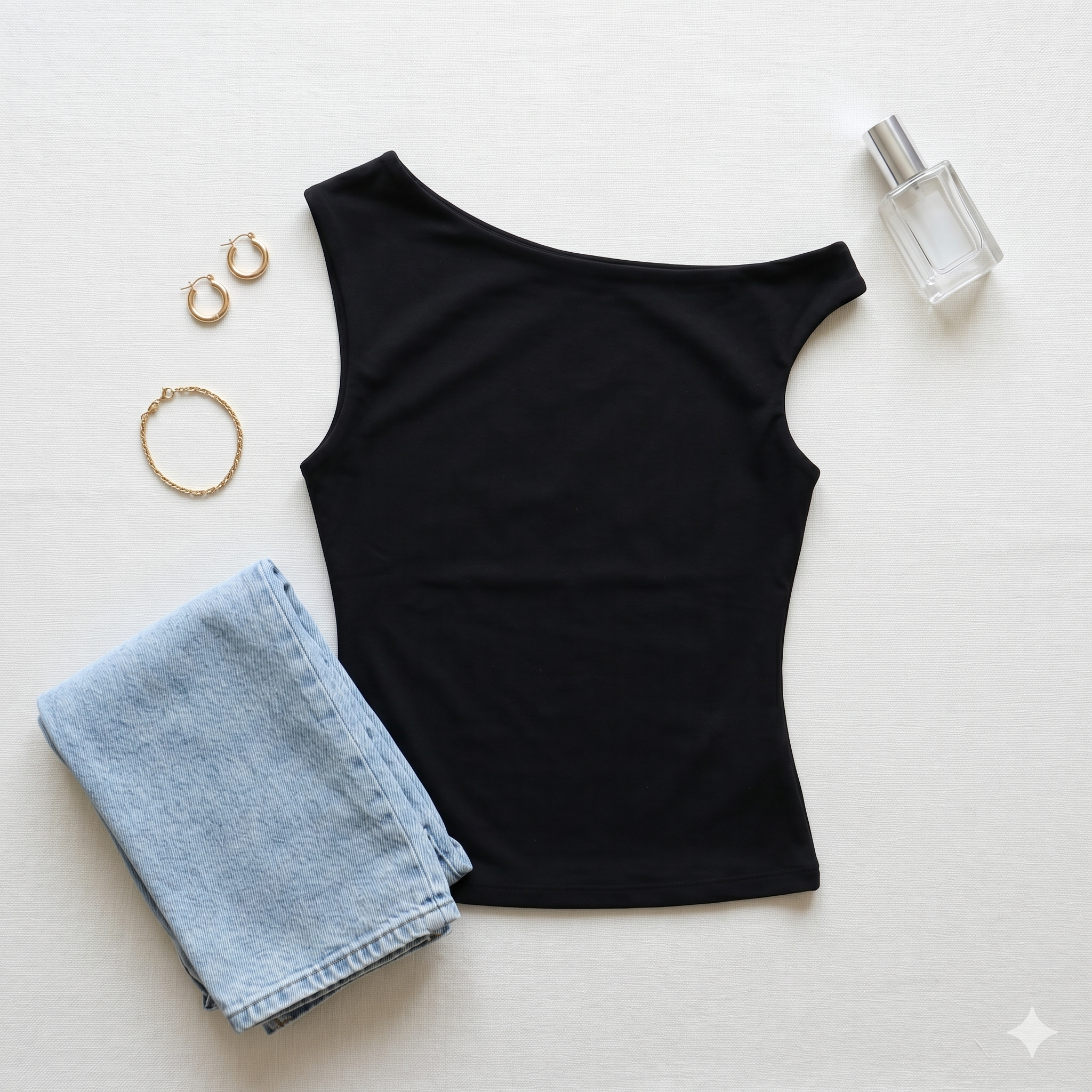 Asymmetrical One-Shoulder Top — Sewing Pattern (PDF) | Reversible Knit Top