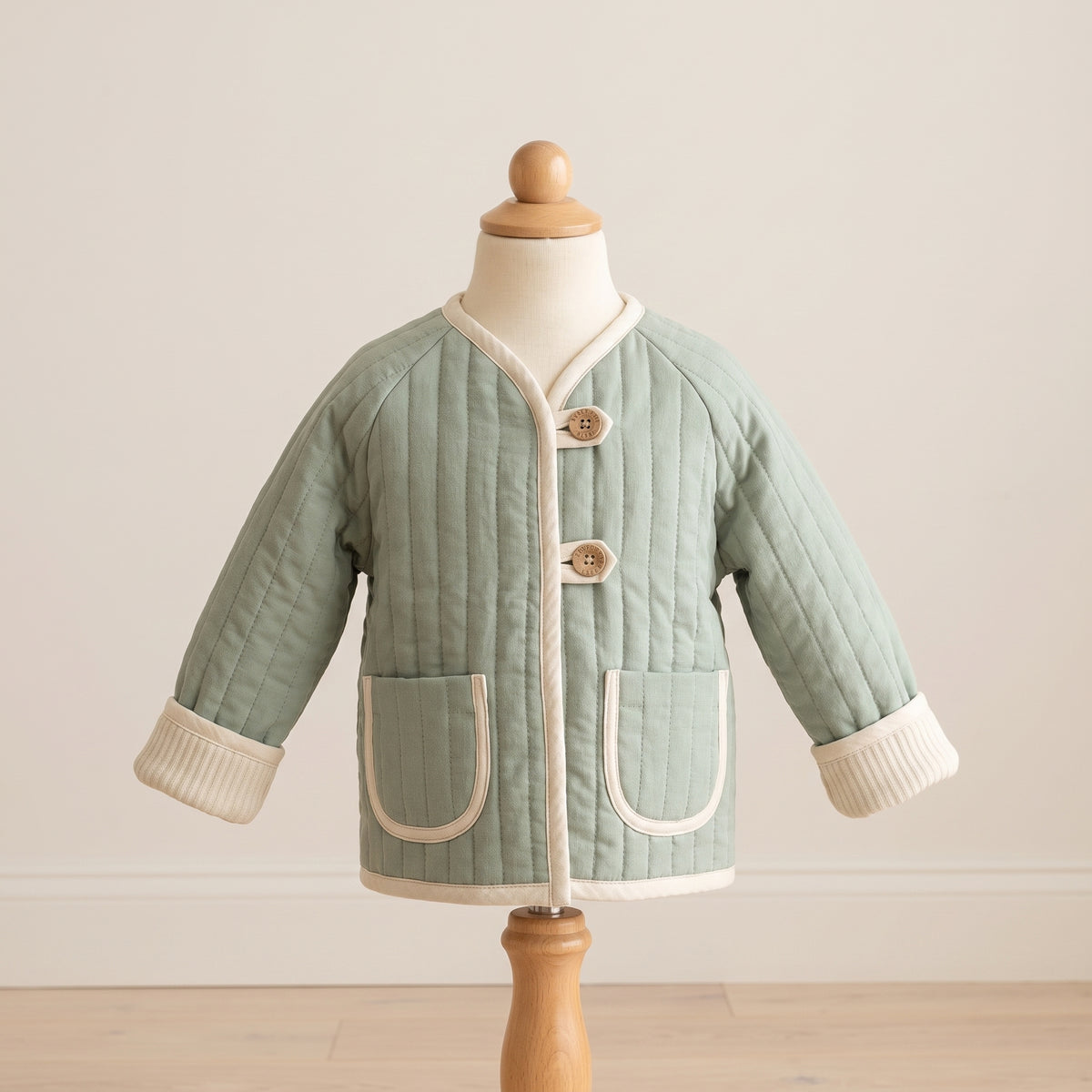 Kids Quilted Jacket Sewing Pattern | Unisex Raglan Jacket, Ages 1 to 12 | Bias Bound Edges, No Serger Needed | Instant PDF