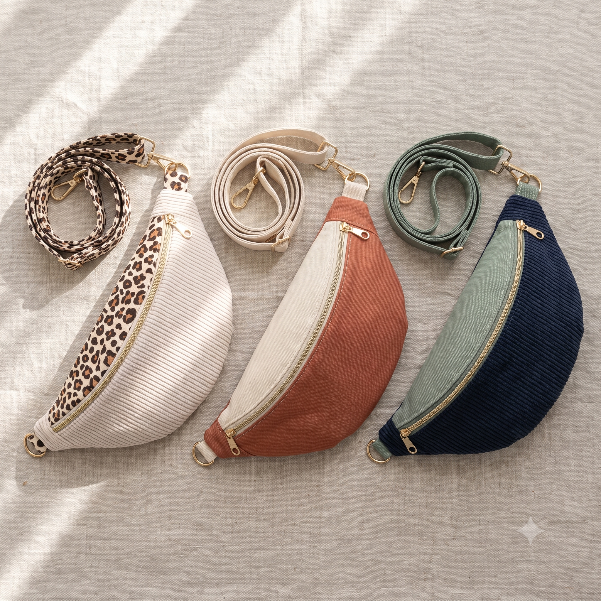 Coco Belt Bag Sewing Pattern | Crossbody Fanny Pack PDF | Every Step Photographed | 15" x 6¾" | A4, A0 & US Letter