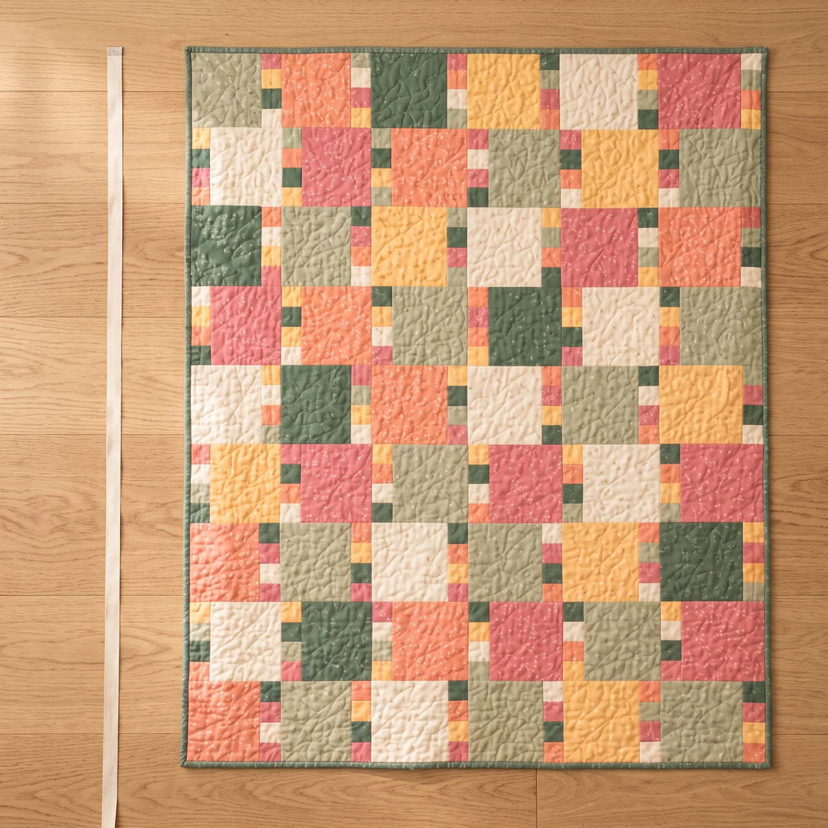 Bryony Quilt Pattern PDF, 10 Inch Squares, 5 Sizes Baby to King