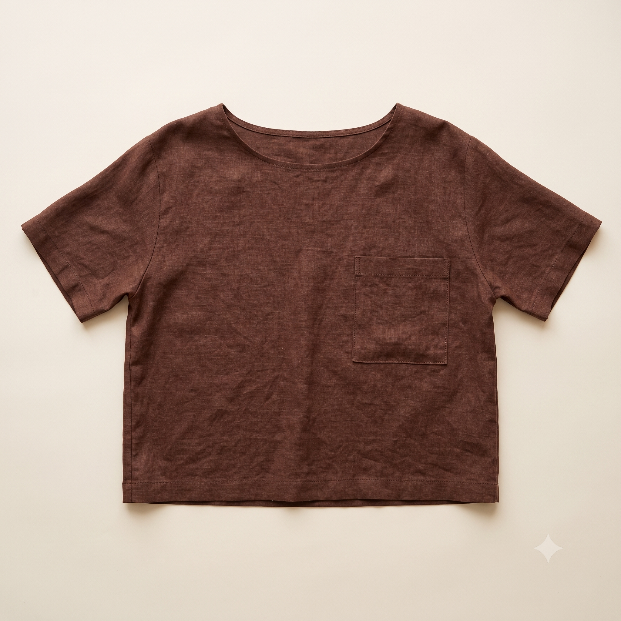 The Linen Boxy Top — PDF Sewing Pattern | With or Without Pocket | Sizes S-3XL