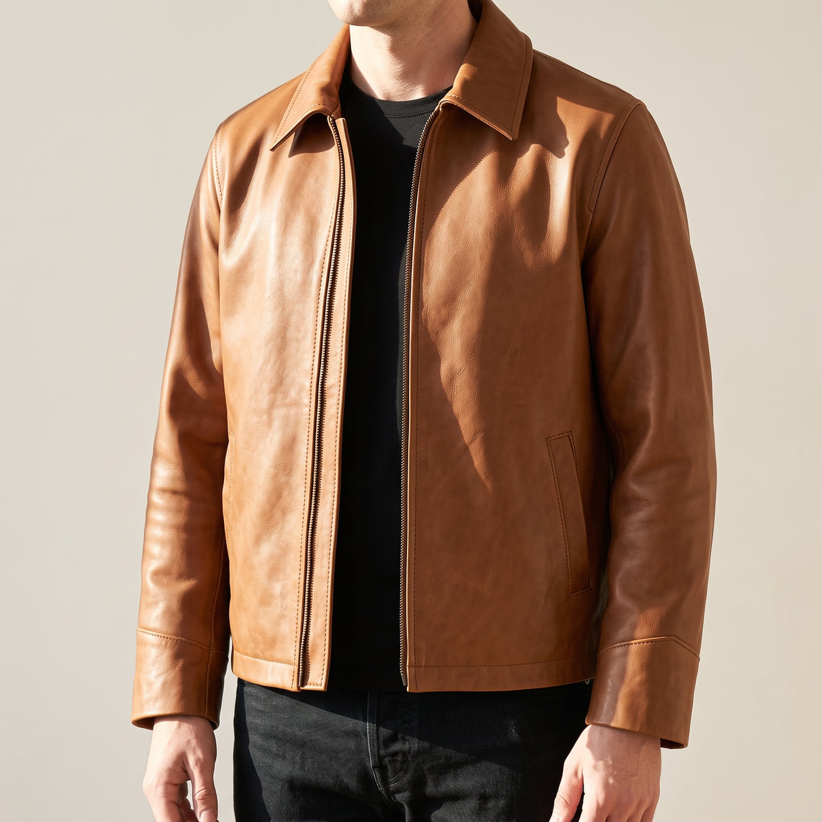 Leather Jacket Sewing Pattern PDF | Unisex Zip Front Jacket for Faux or Real Leather | Sizes XS-2XL | A0 & A4 Download
