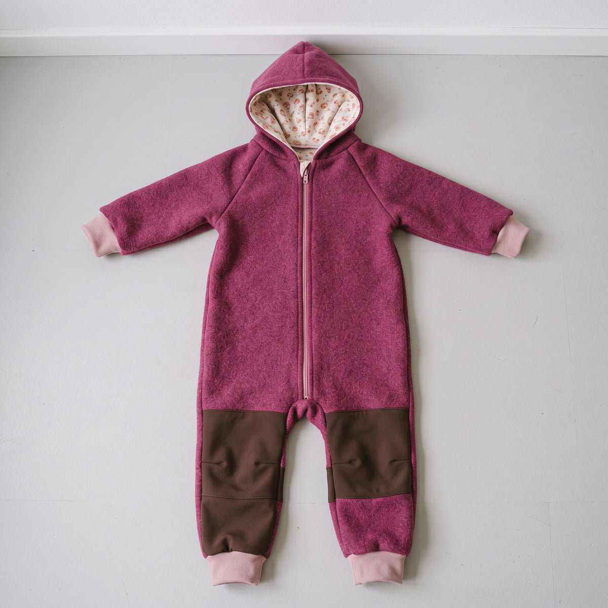 Kids Fleece Romper Sewing Pattern, Unisex Hooded Overall PDF, 3 Months to 9 Years, A4 US Letter