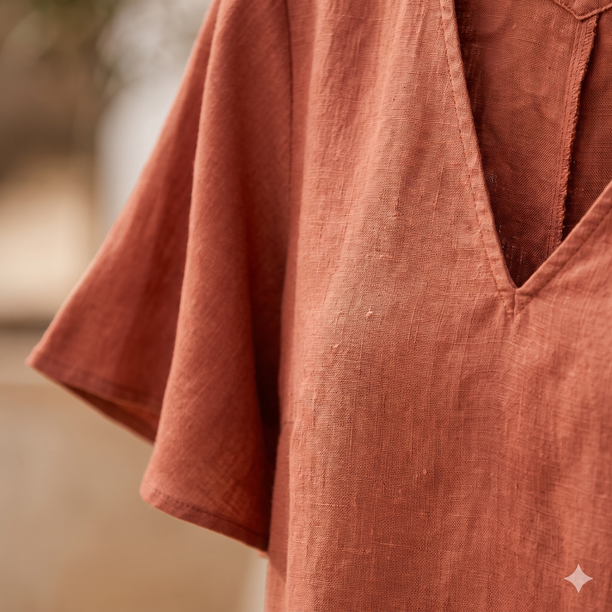 Linen Flared Sleeve Blouse Sewing PatternVintage V-Neck Top (XS-4XL) (PDF Pattern,Dijital Download)