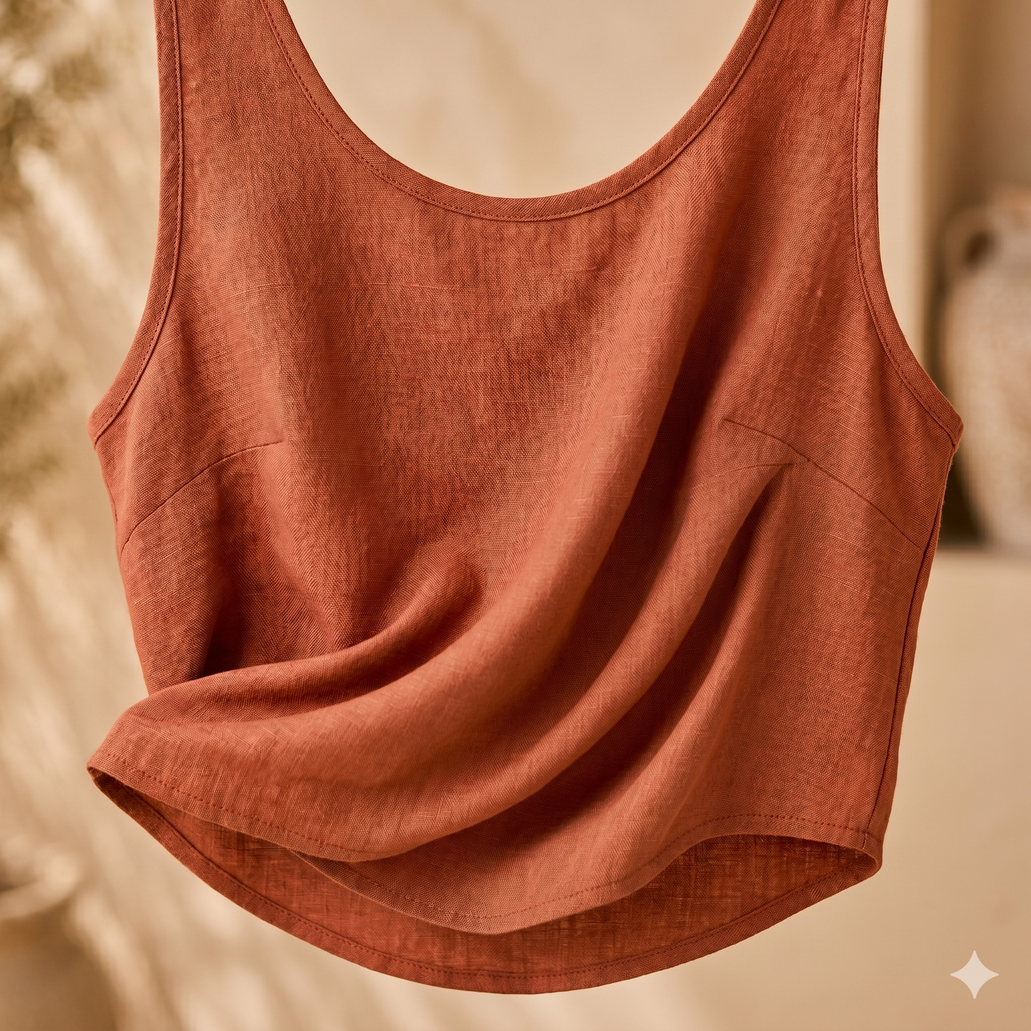 Linen Tank Top Sewing Pattern PDF | A-Line Scoop Neck Top Pattern for Women, Easy Summer Tank, Beginner, Sizes XS-5XL, Instant Download