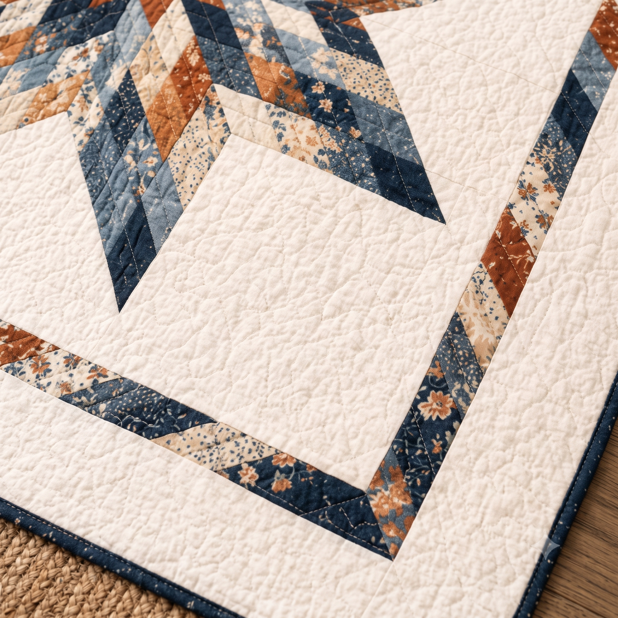 Midnight Compass Quilt Pattern PDF | Modern Lone Star Quilt | Strip Pieced, No Y-Seams | Crib, Throw & Large Throw | Instant Download