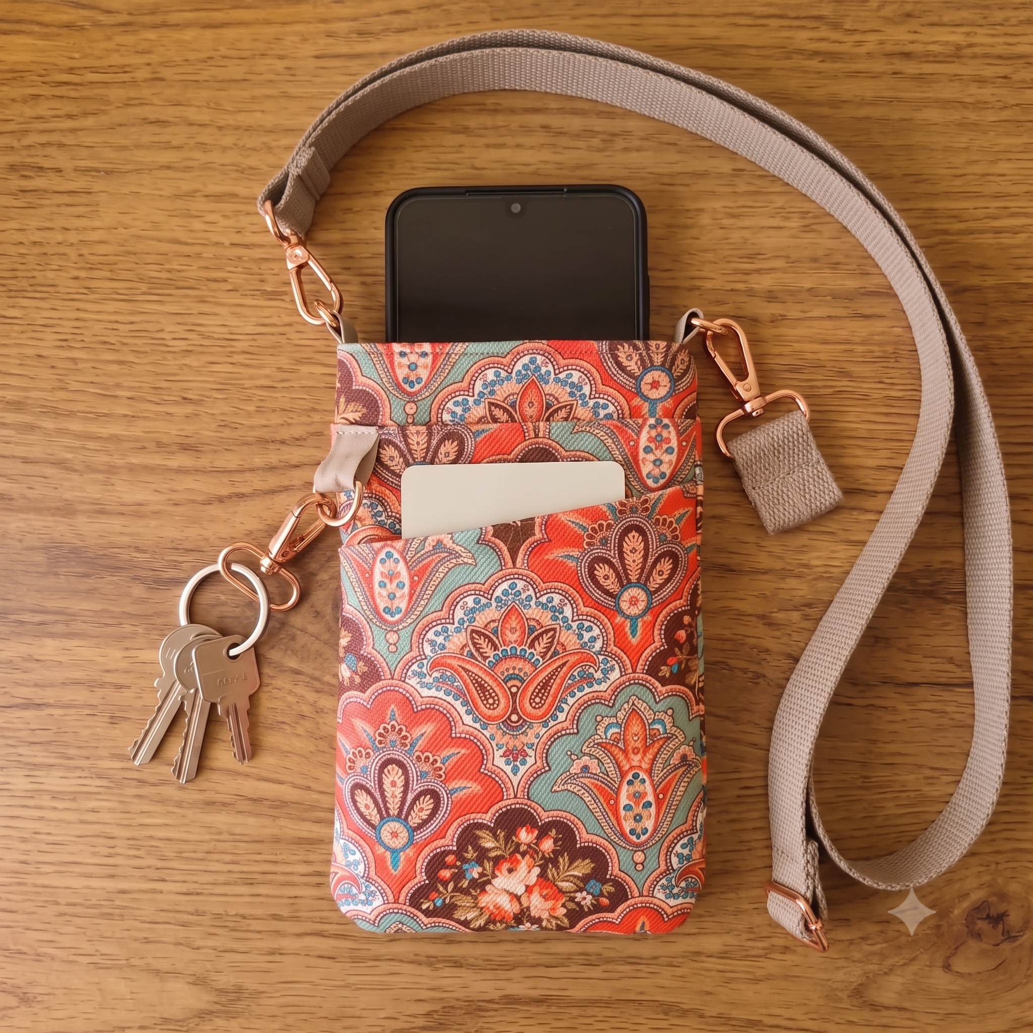 Phone Sling Bag PDF Sewing Pattern | Crossbody Phone Purse with Pocket | Beginner Bag Pattern | Instant Download A4 US Letter