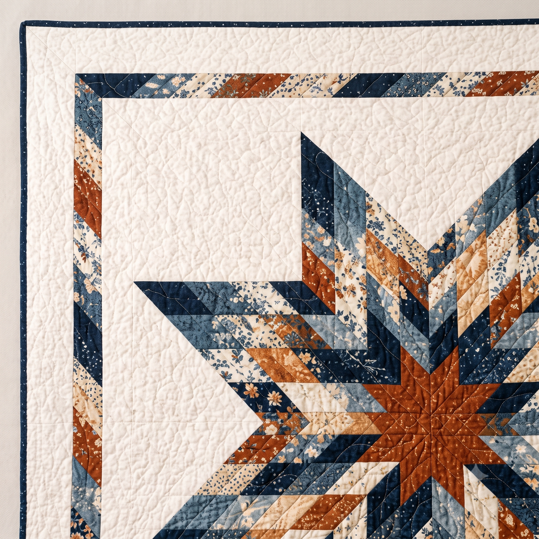 Midnight Compass Quilt Pattern PDF | Modern Lone Star Quilt | Strip Pieced, No Y-Seams | Crib, Throw & Large Throw | Instant Download