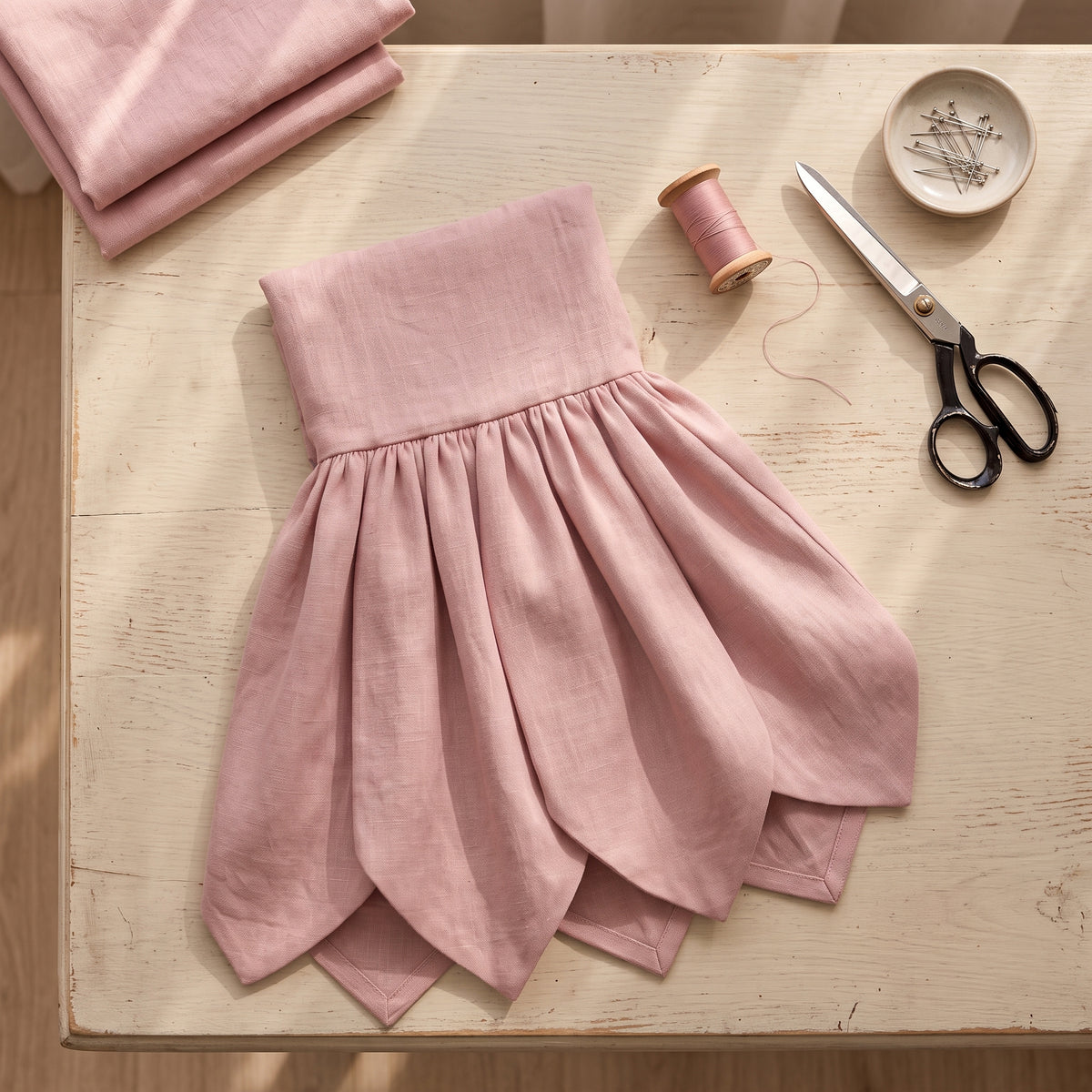 Girls Petal Skirt Dress Sewing Pattern PDF | Flower Party Dress for 12 Months to 10 Years | 10 Sizes | A4 Letter A0 Projector