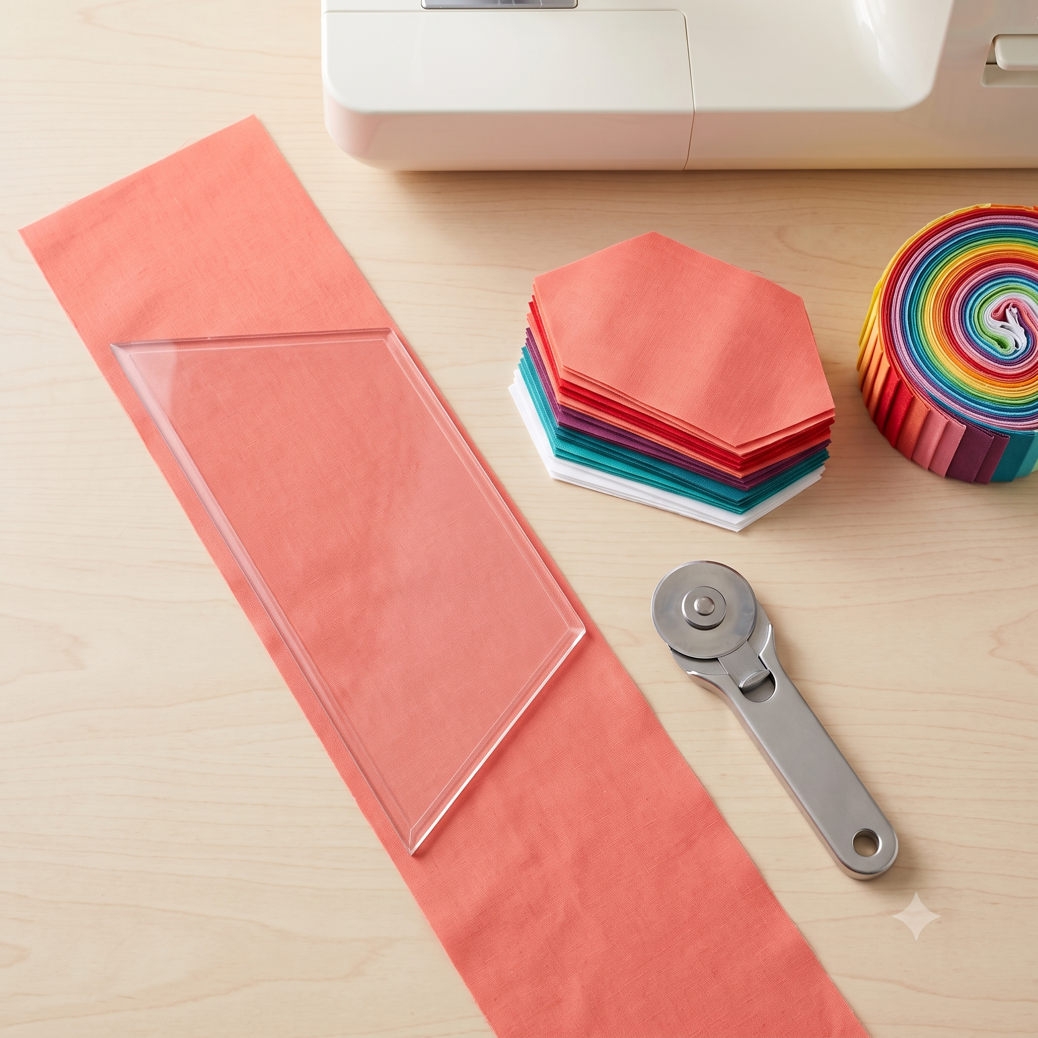 Jelly Roll Hexagon Quilt Pattern | Scrappy Ombre Throw Quilt PDF | Easy Hexie Quilt No Y Seams | Instant Download