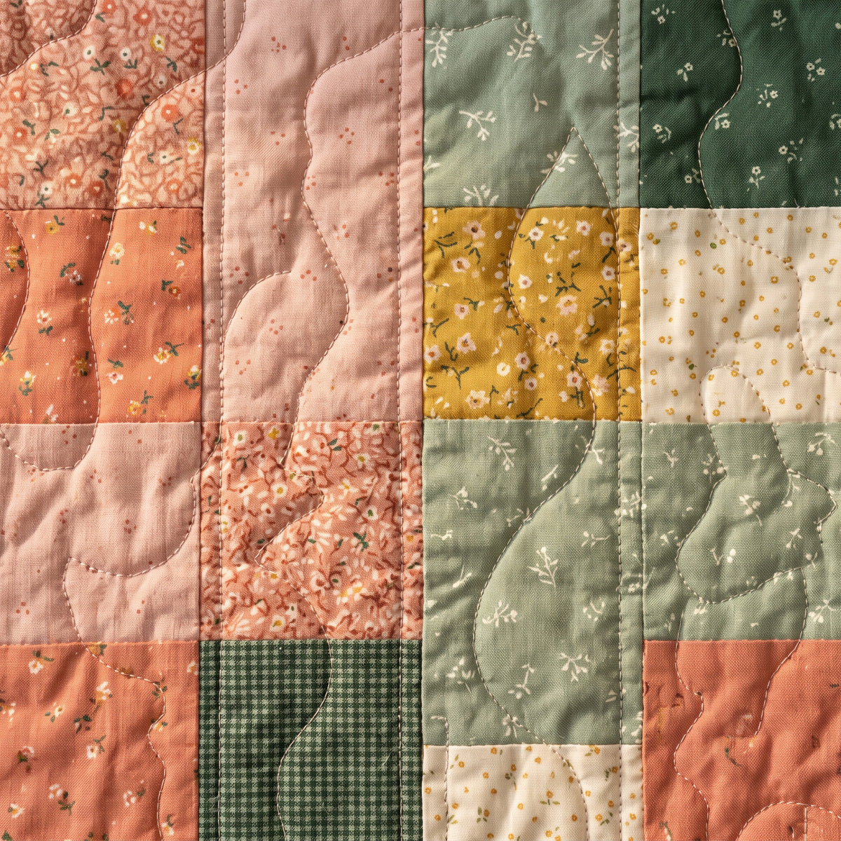 Hopscotch Quilt Pattern PDF, Layer Cake Friendly, 10 Inch Squares, 5 Sizes Baby to King, Easy Beginner Quilt