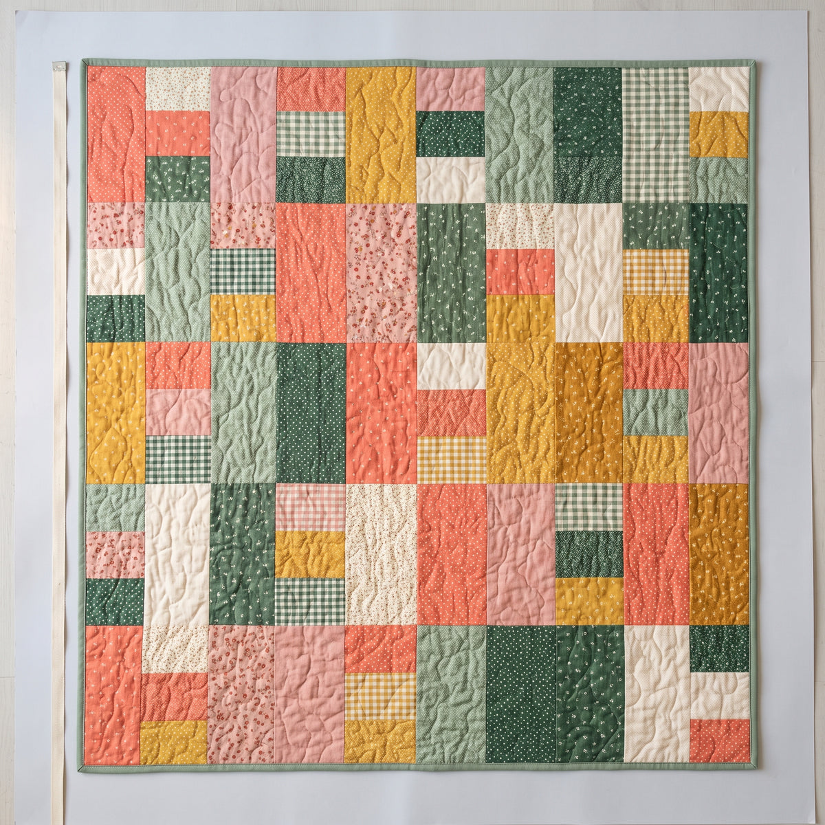 Hopscotch Quilt Pattern PDF, Layer Cake Friendly, 10 Inch Squares, 5 Sizes Baby to King, Easy Beginner Quilt