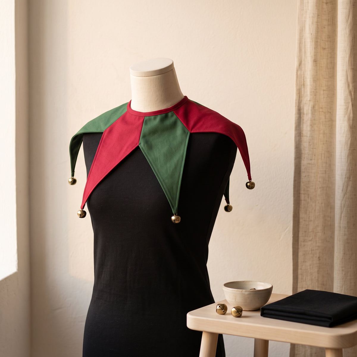 Jester Collar Sewing Pattern PDF, Clown and Elf Costume Collar
