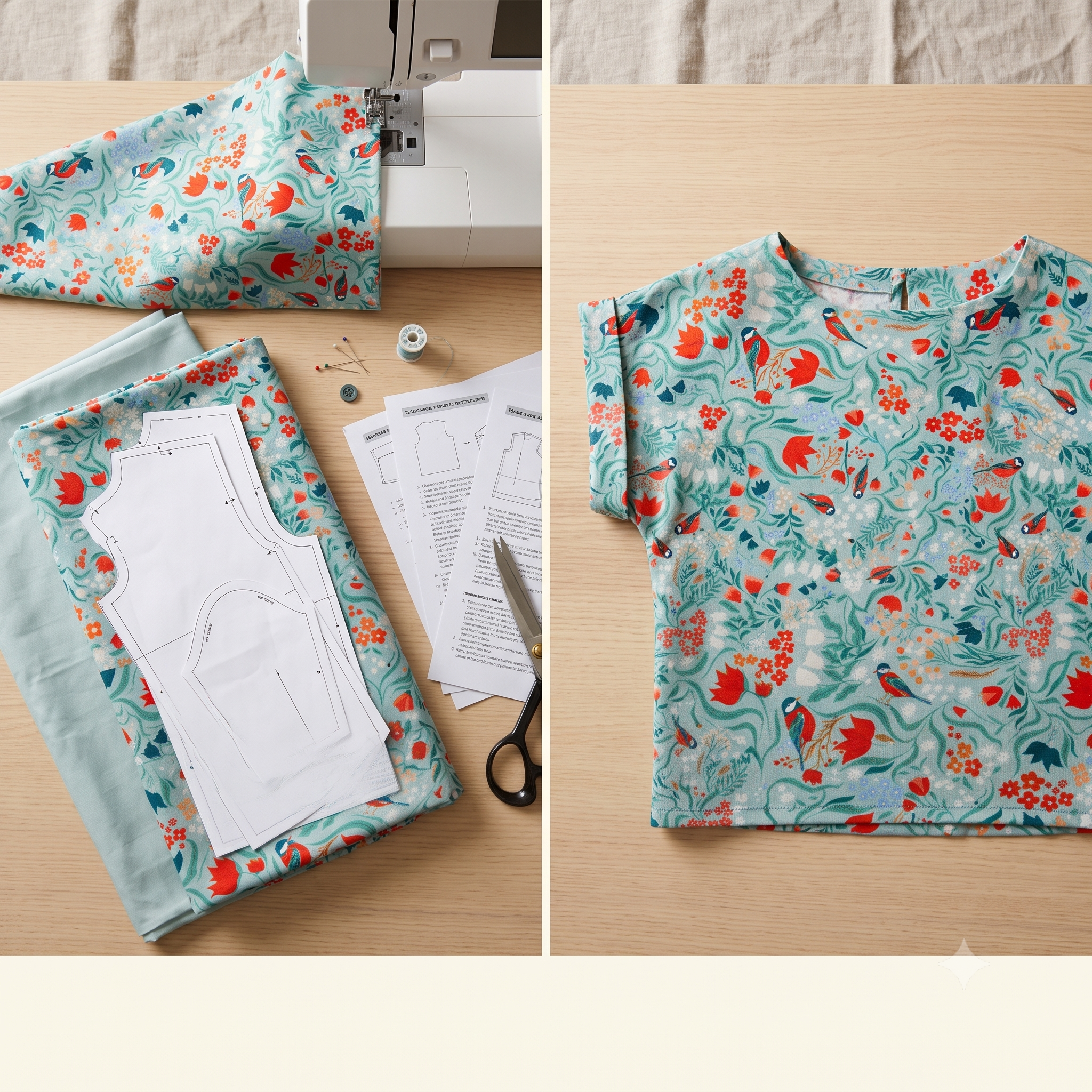 Kids Top PDF Sewing Pattern, Girls Blouse Sewing Pattern, Children's Boxy Top Pattern, Ages 2-16 Instant Download