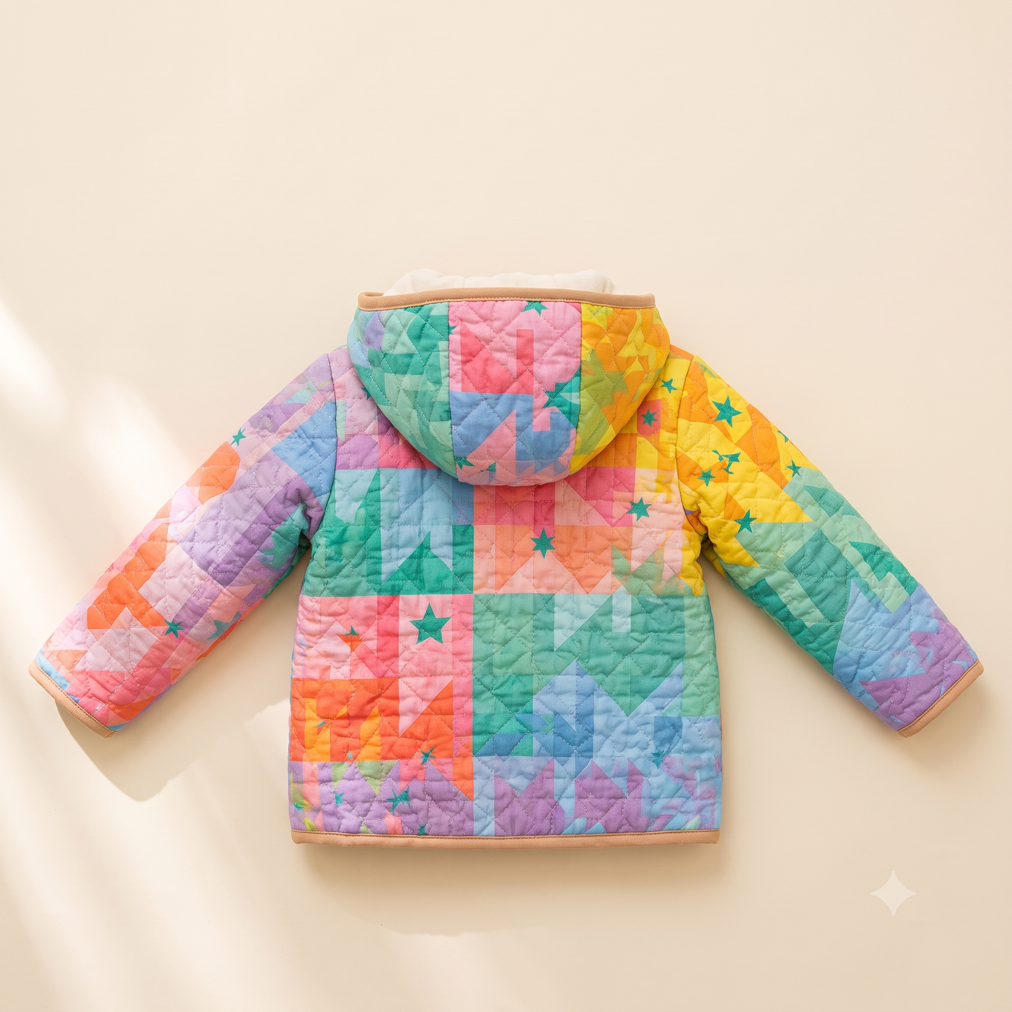 Kids Quilted Hoodie Jacket Sewing Pattern | 12 Sizes, 6 Months to 12 Years | PDF | A0, A4 & US Letter