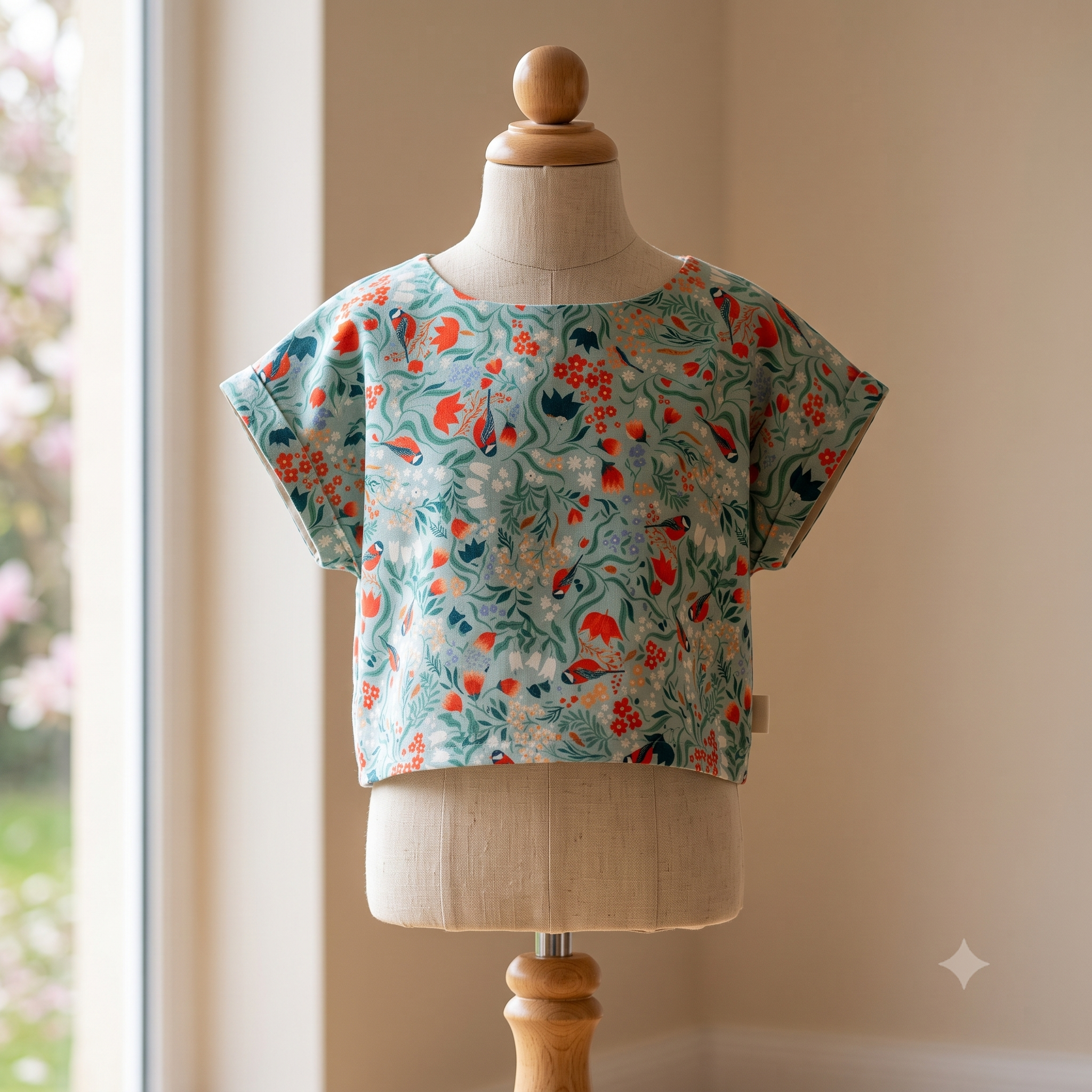 Kids Top PDF Sewing Pattern, Girls Blouse Sewing Pattern, Children's Boxy Top Pattern, Ages 2-16 Instant Download
