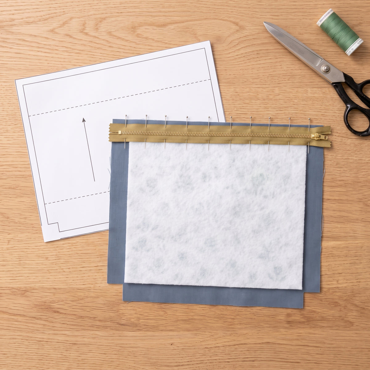 Makeup Bag Sewing Pattern PDF, Zipper Pouch, Beginner Friendly