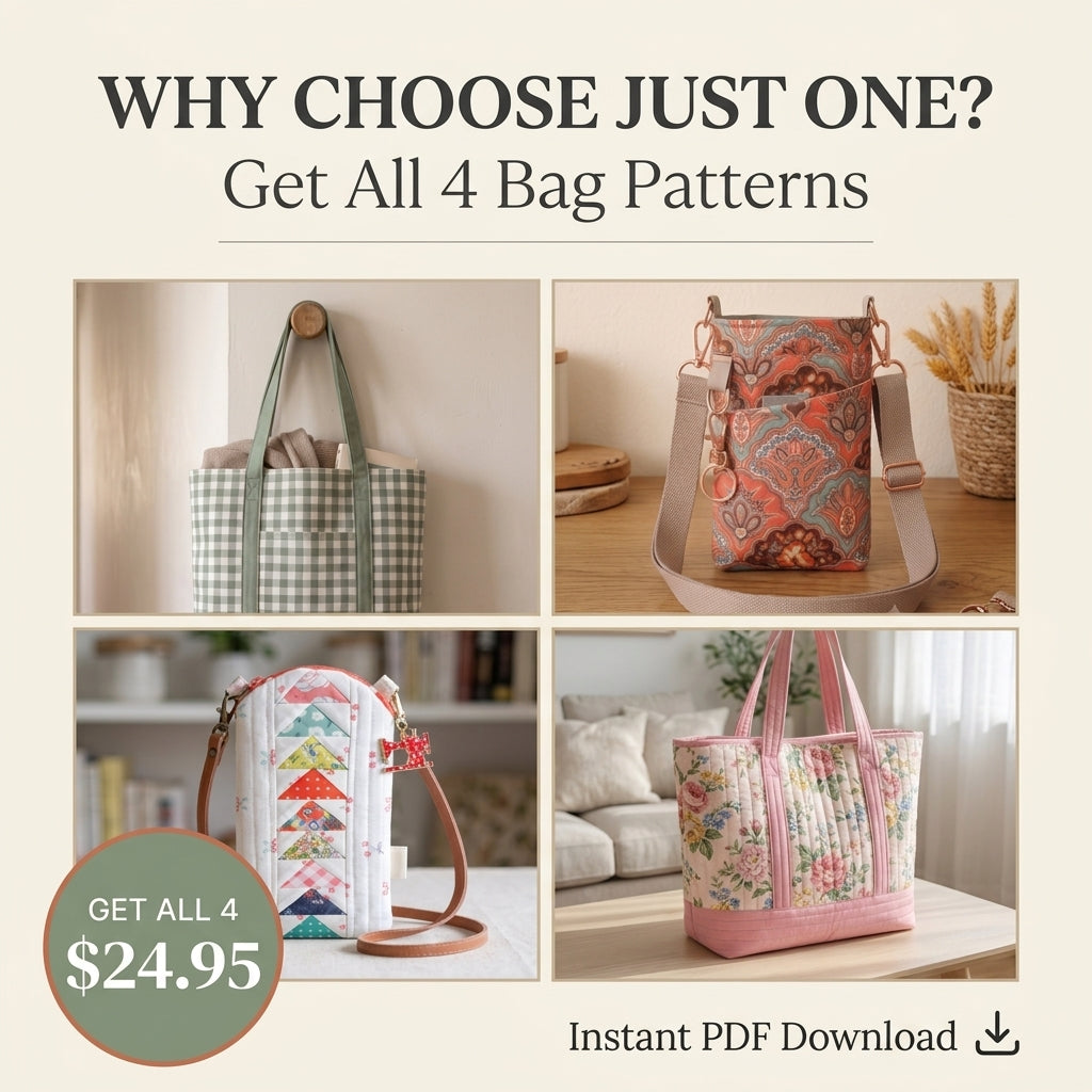 The Everyday Bag Collection – 4 PDF Sewing Patterns