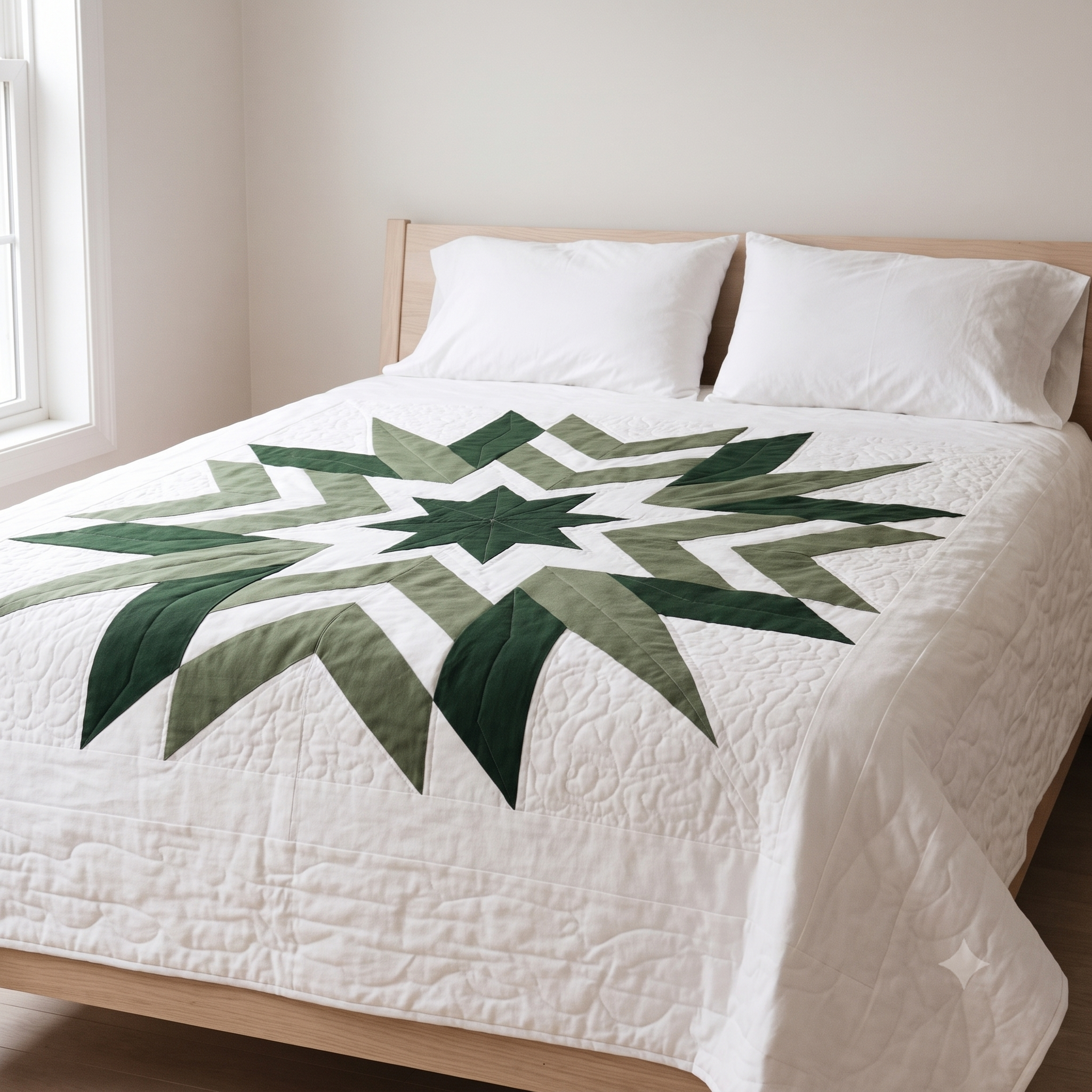 Geometric Star Quilt Pattern — PDF Quilt Pattern